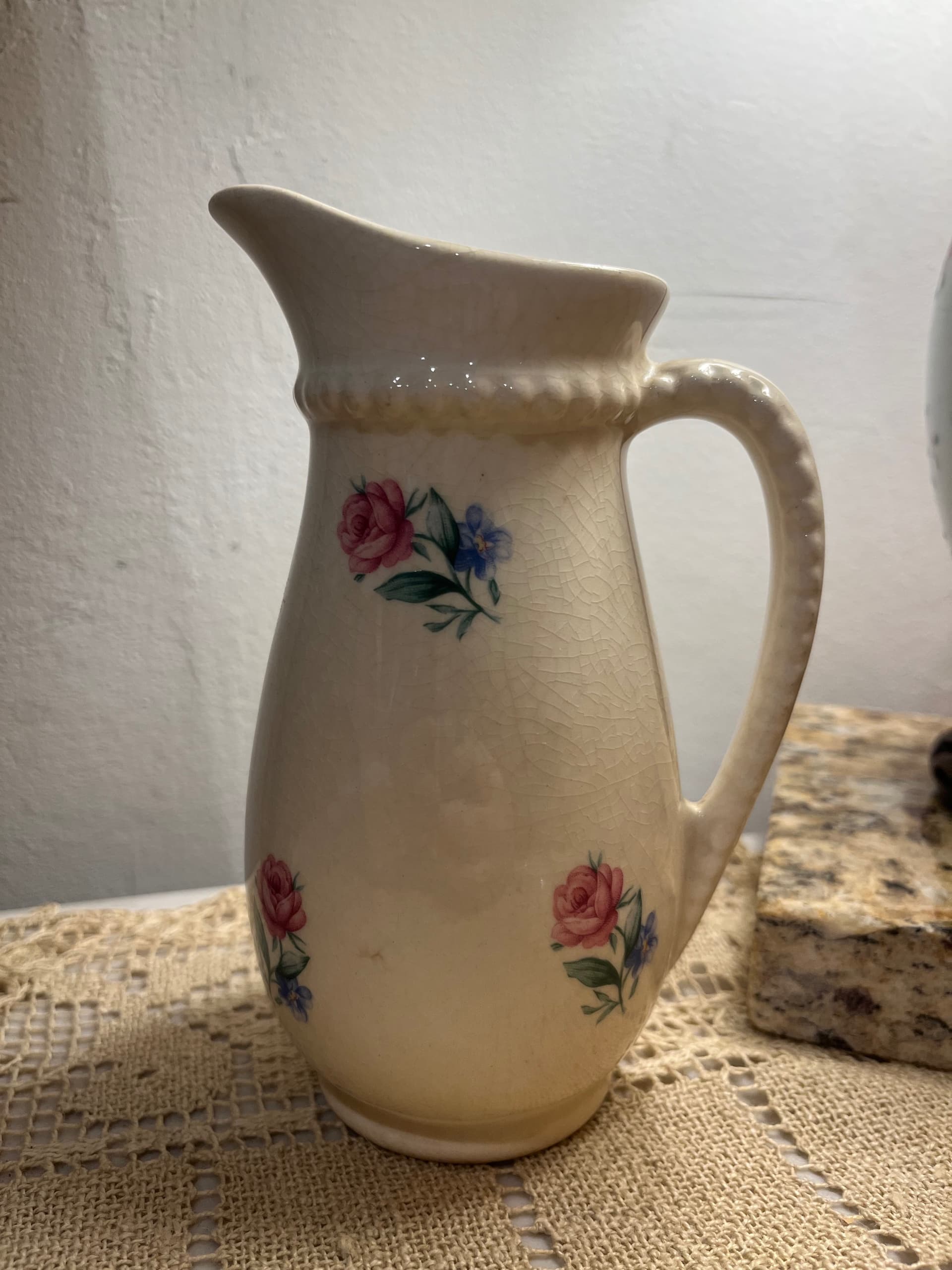 Floral Ceramic Pitcher - Regular - Thumbnail 3