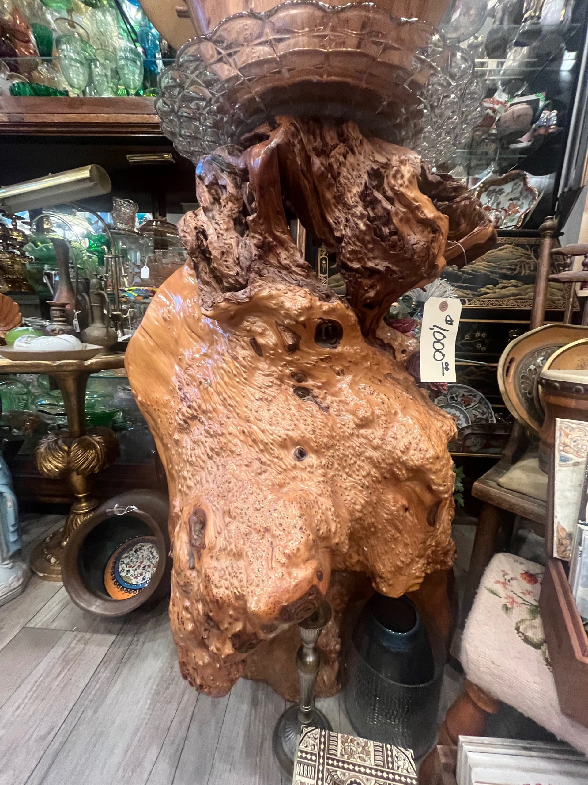 3ft x 2ft Natural Burl Pedestal - Regular - Thumbnail 9