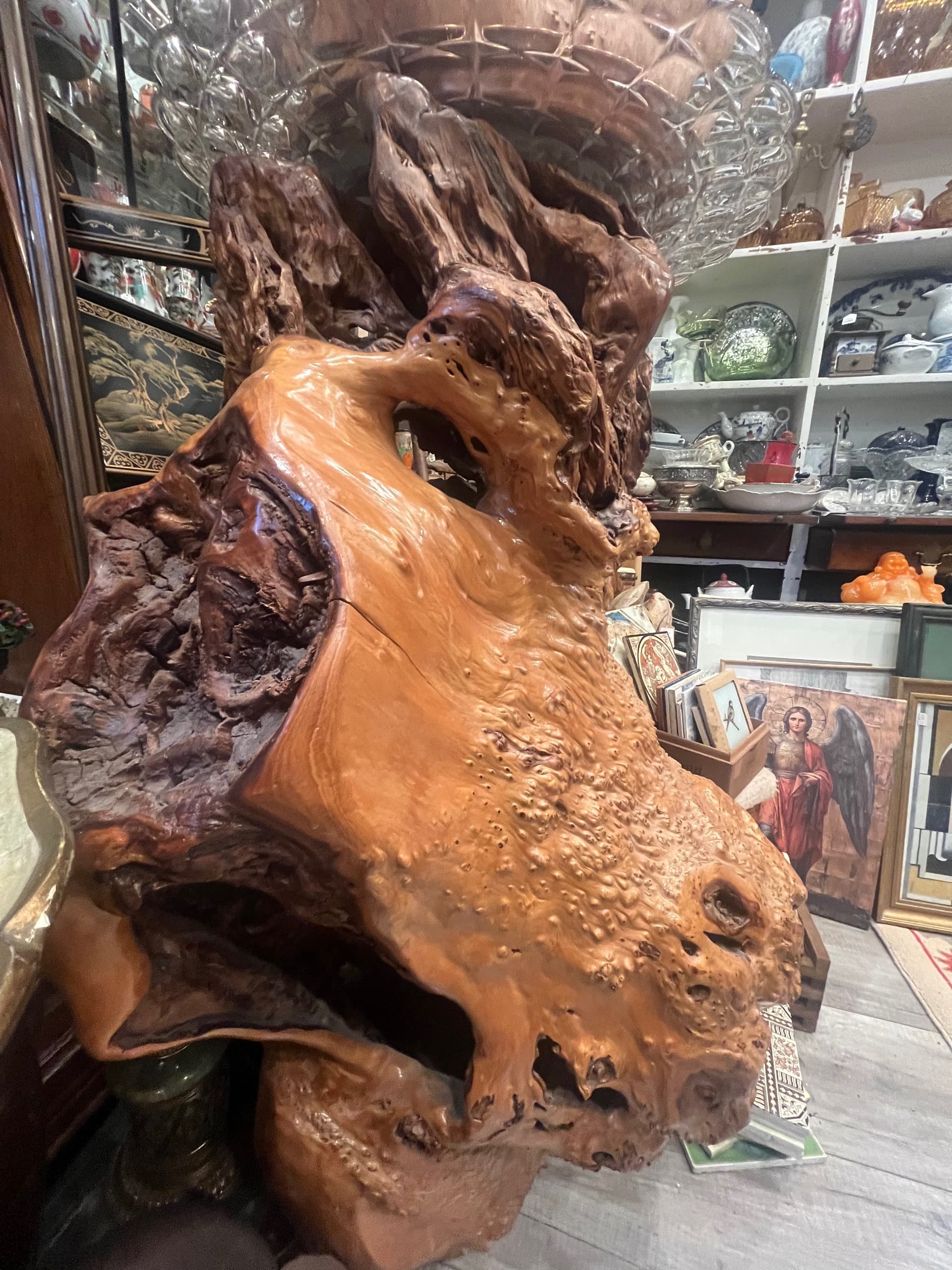 3ft x 2ft Natural Burl Pedestal - Regular - Thumbnail 7