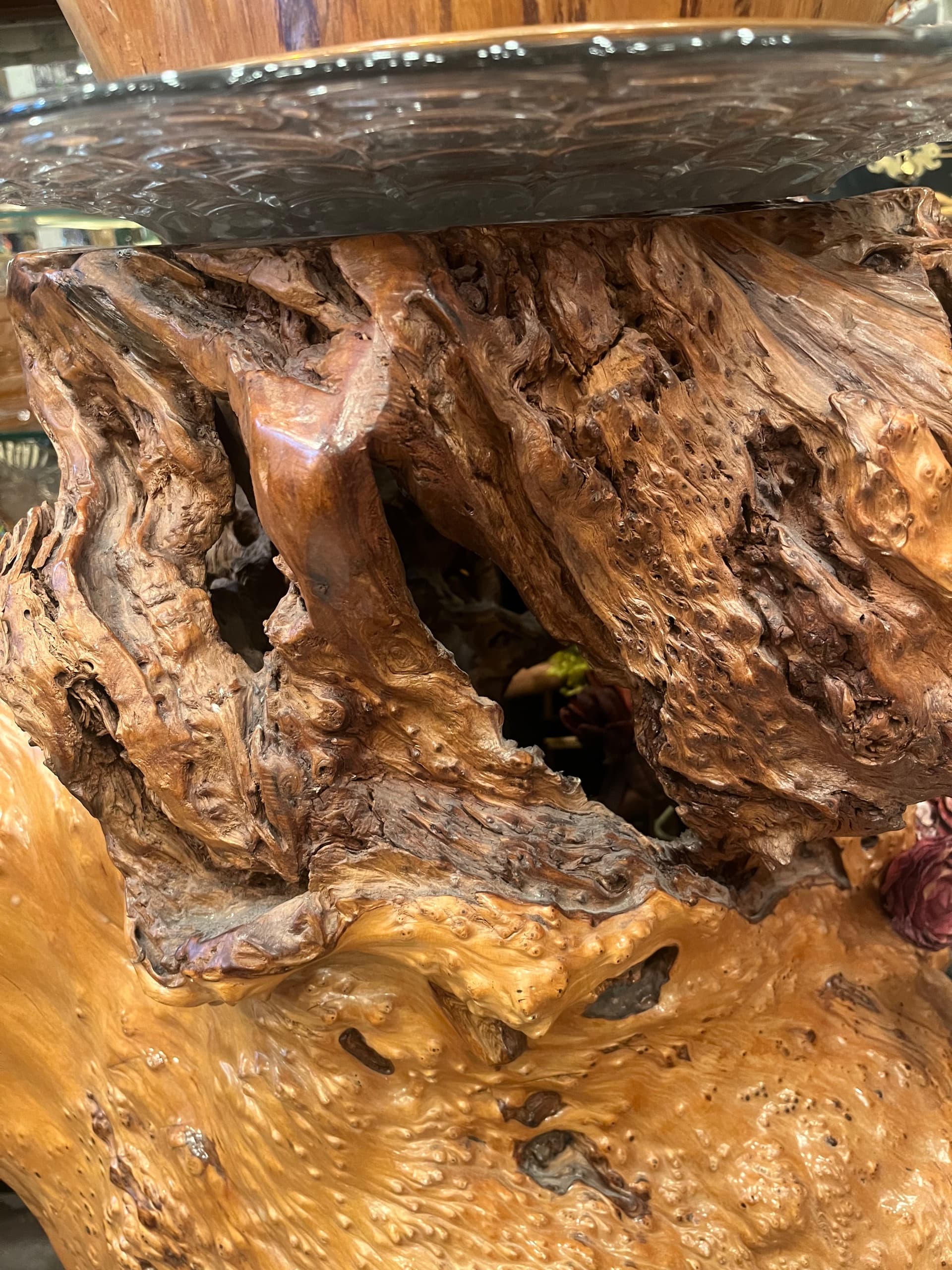3ft x 2ft Natural Burl Pedestal - Regular - Thumbnail 2