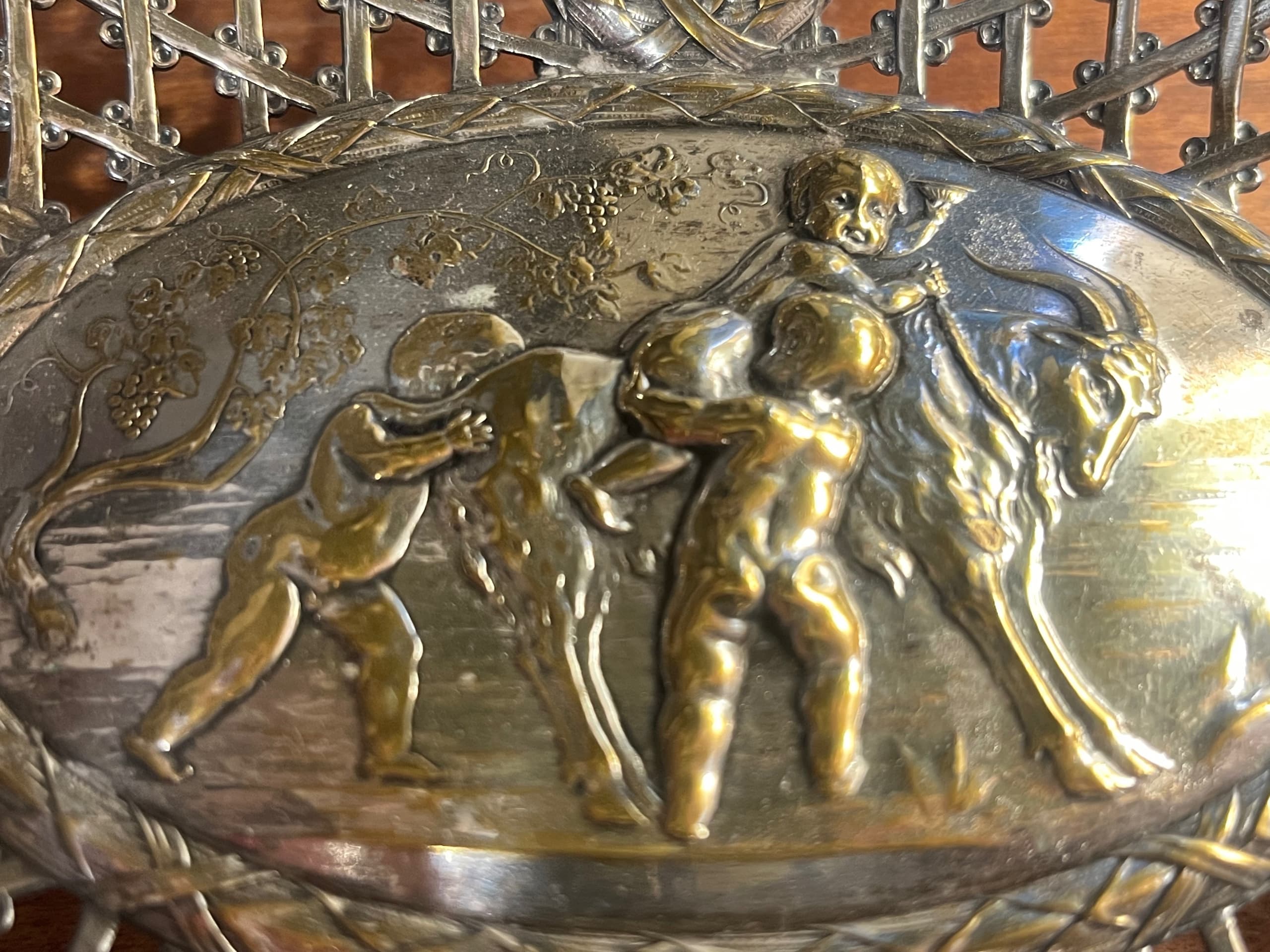 Art Nouveau Silver Plated Dish [963] - Regular - Thumbnail 5