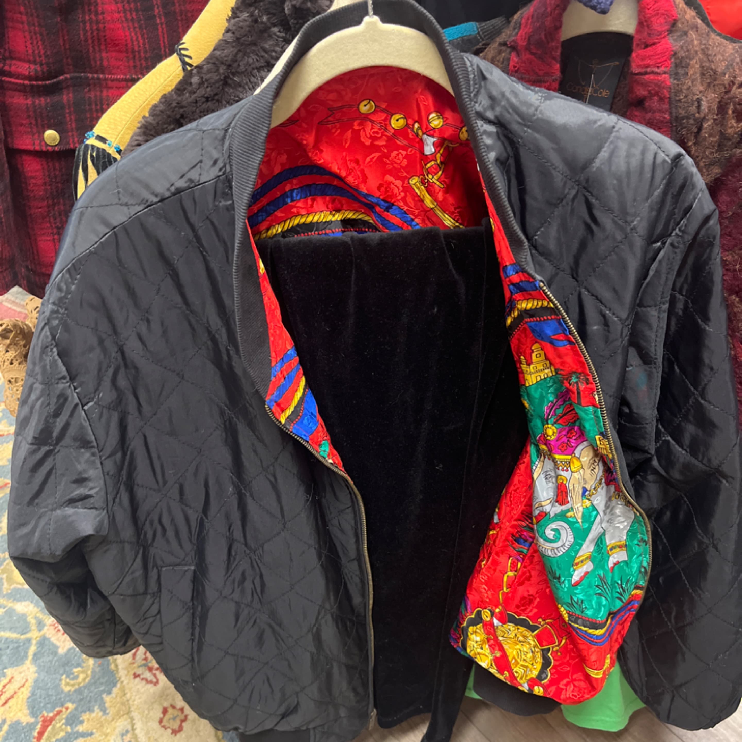 Vintage Jacket - Satin/Silk Like Material - Regular - Thumbnail 3