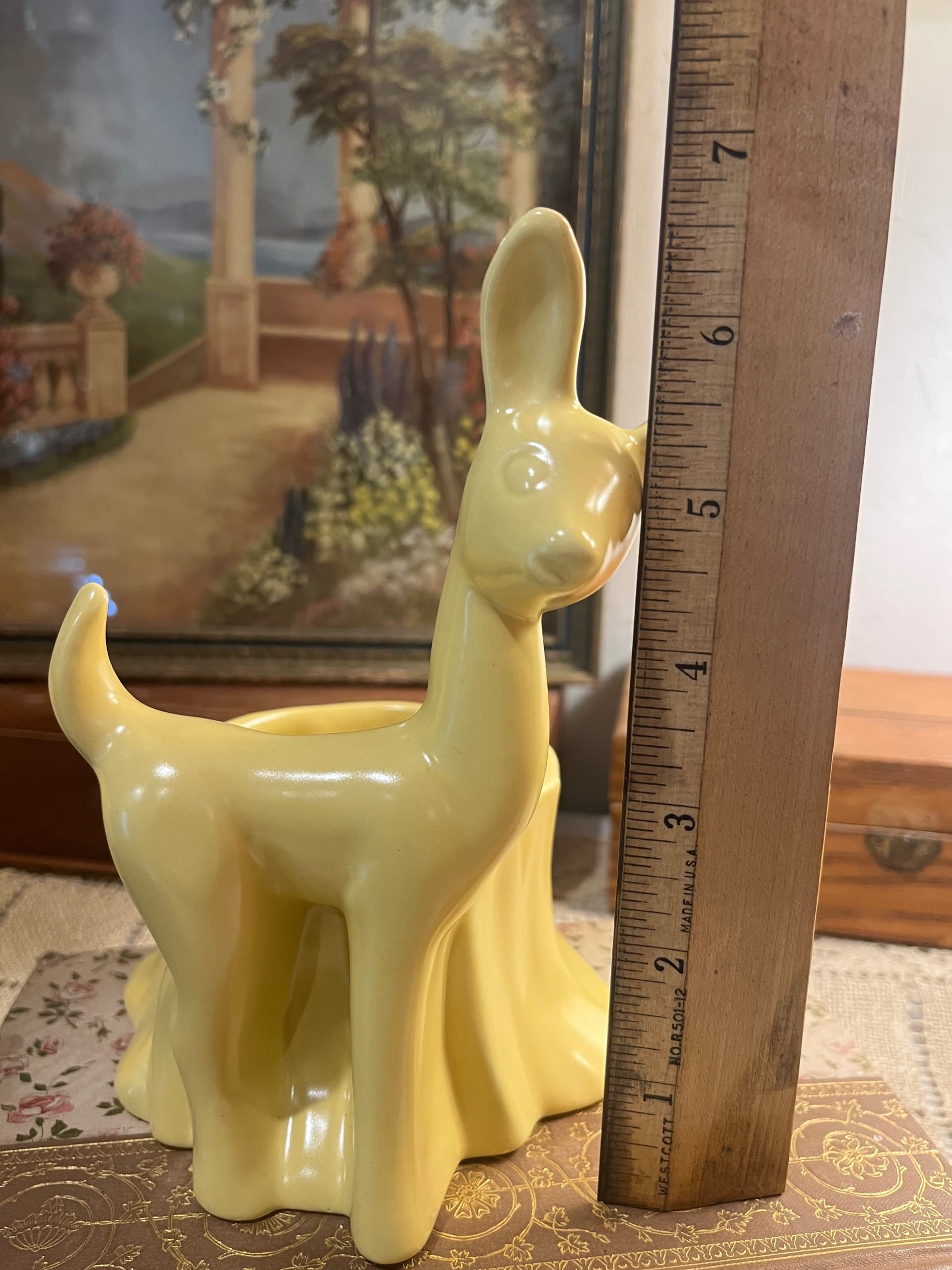 Haeger Yellow Fawn Planter [1239] - Regular - Thumbnail 7