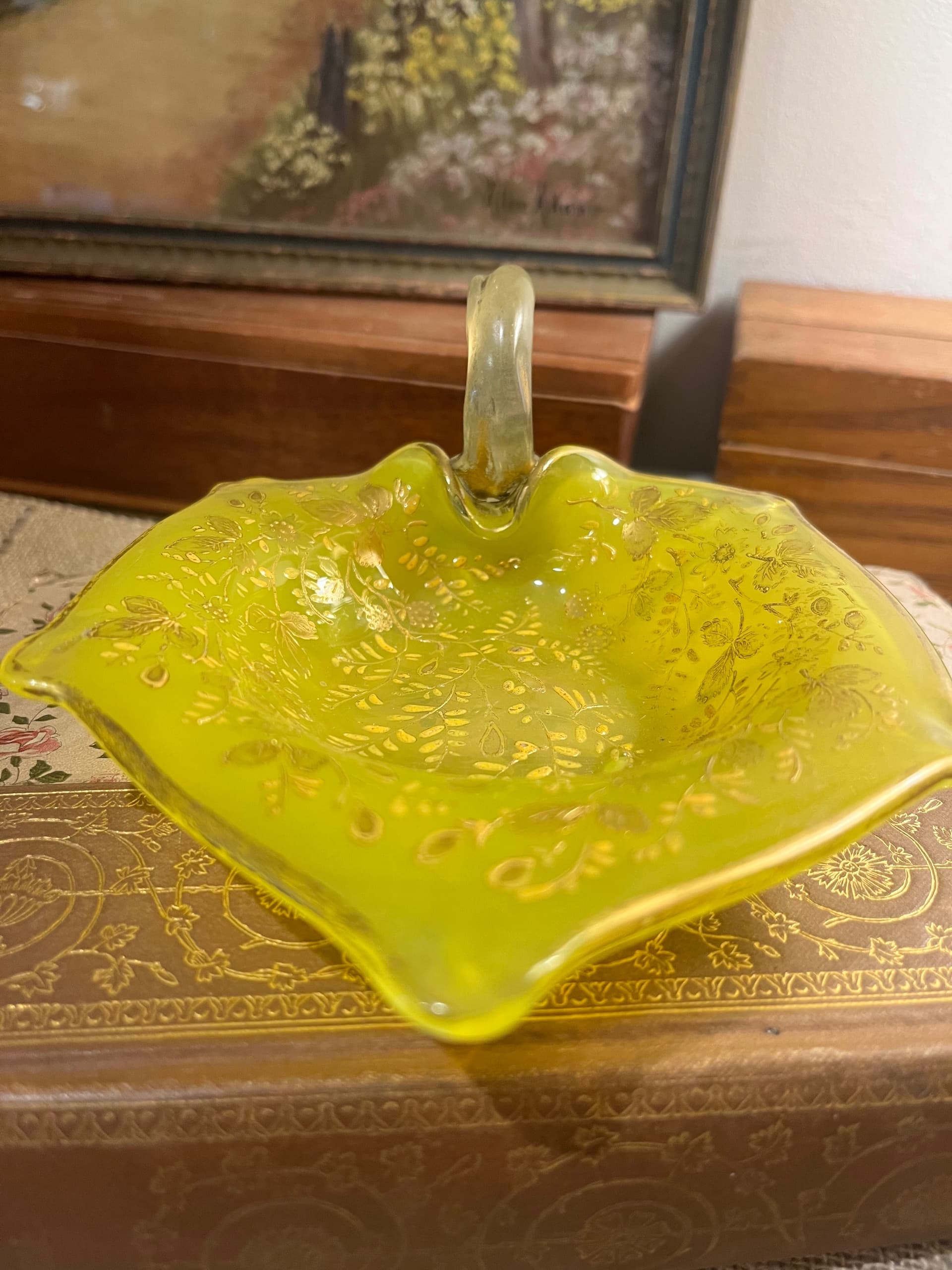 Yellow Leaf Dish [1239] - Regular - Thumbnail 8