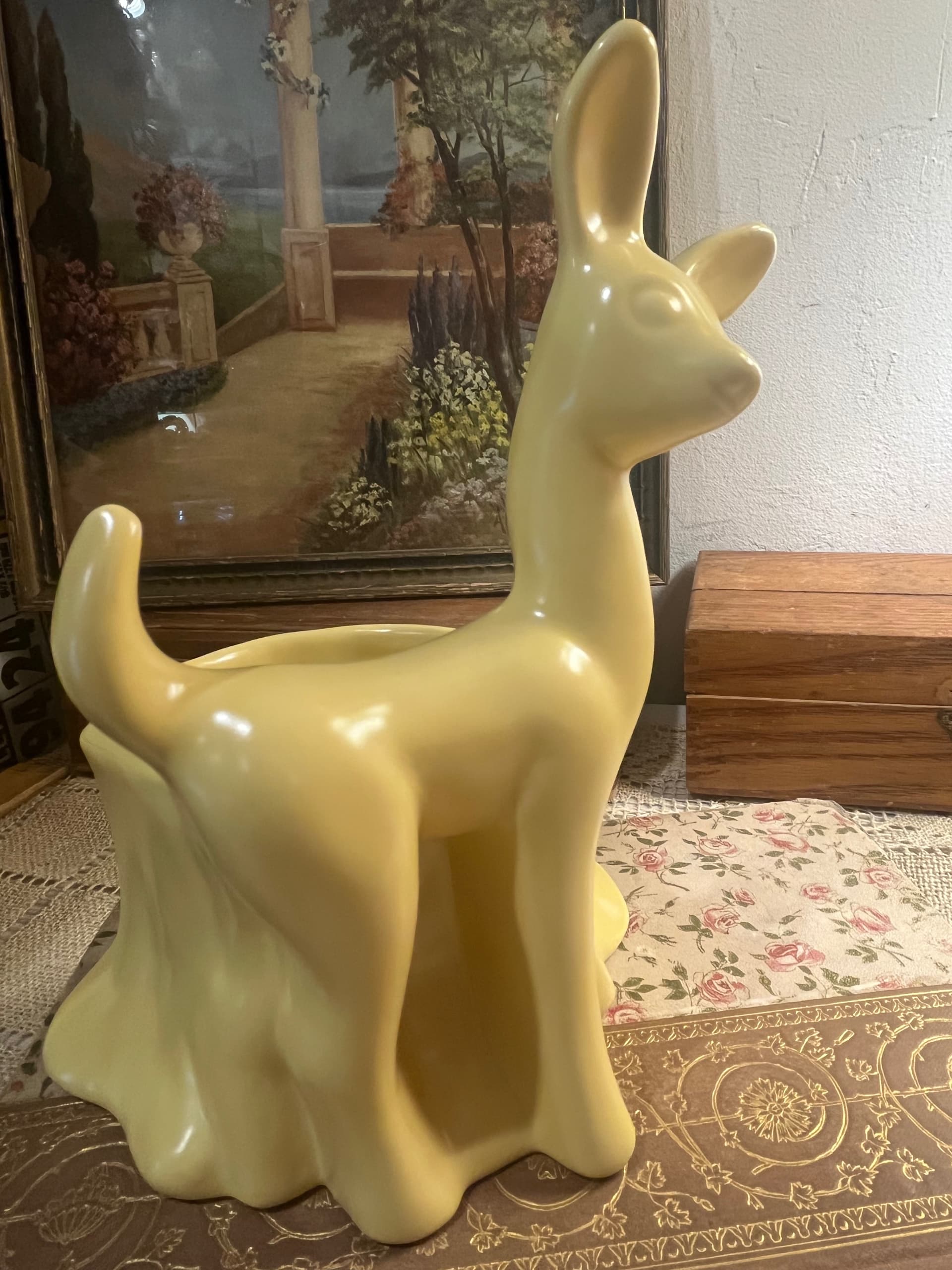 Haeger Yellow Fawn Planter [1239] - Regular - Thumbnail 9