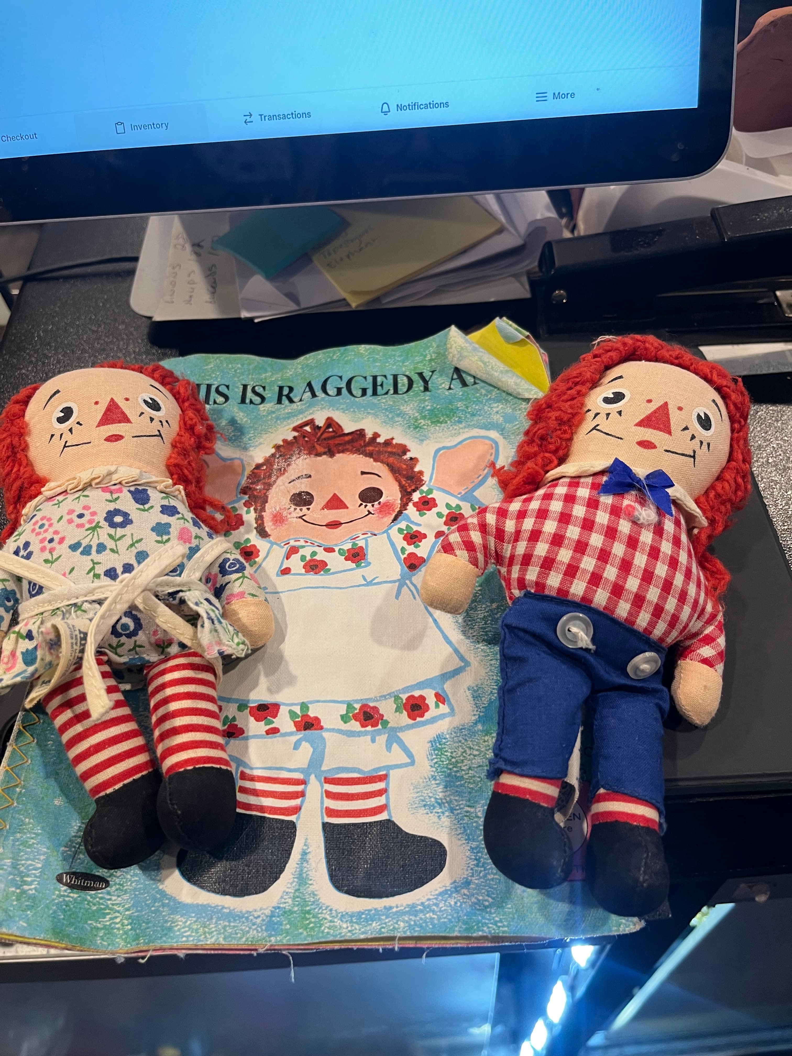 Raggedy Ann and Raggedy Andy with Book - Regular - Thumbnail 5