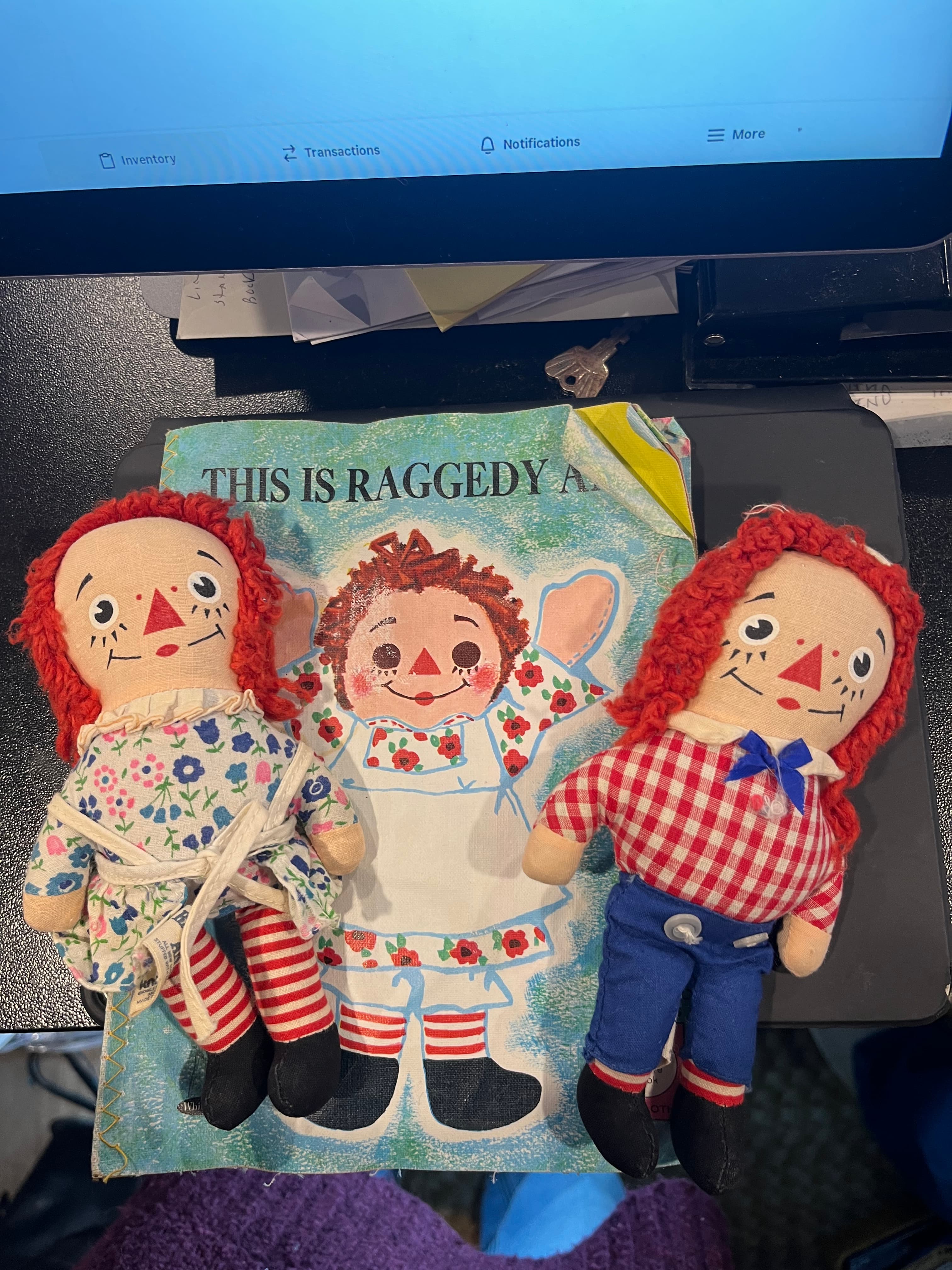 Raggedy Ann and Raggedy Andy with Book - Regular - Thumbnail 7