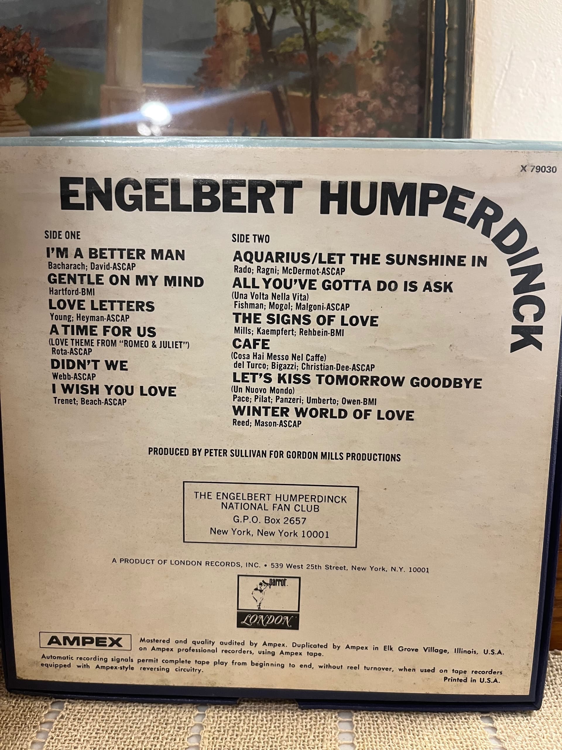 Reel to Reel Engelbert Humperdinck - Regular - Thumbnail 6