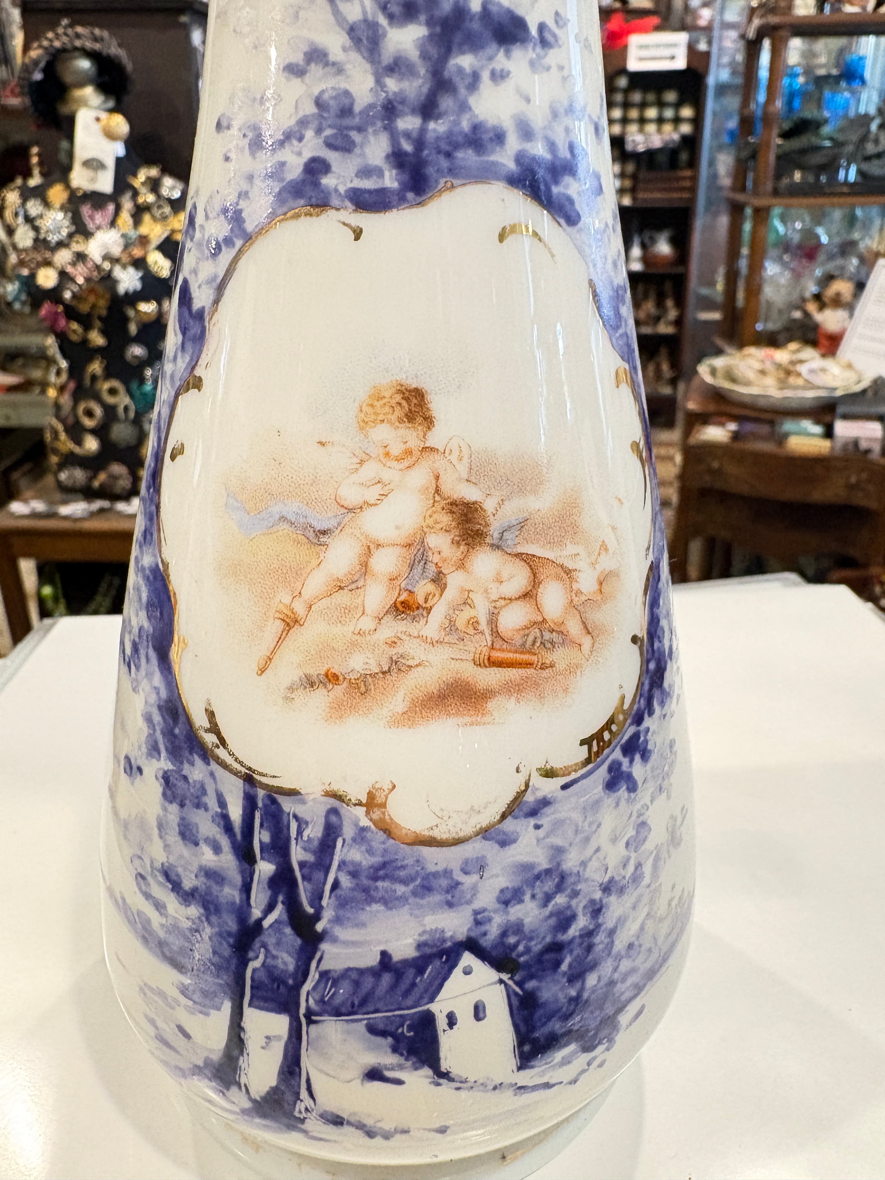 Victorian Hand-Painted Vase-It Glows! - Regular - Thumbnail 3