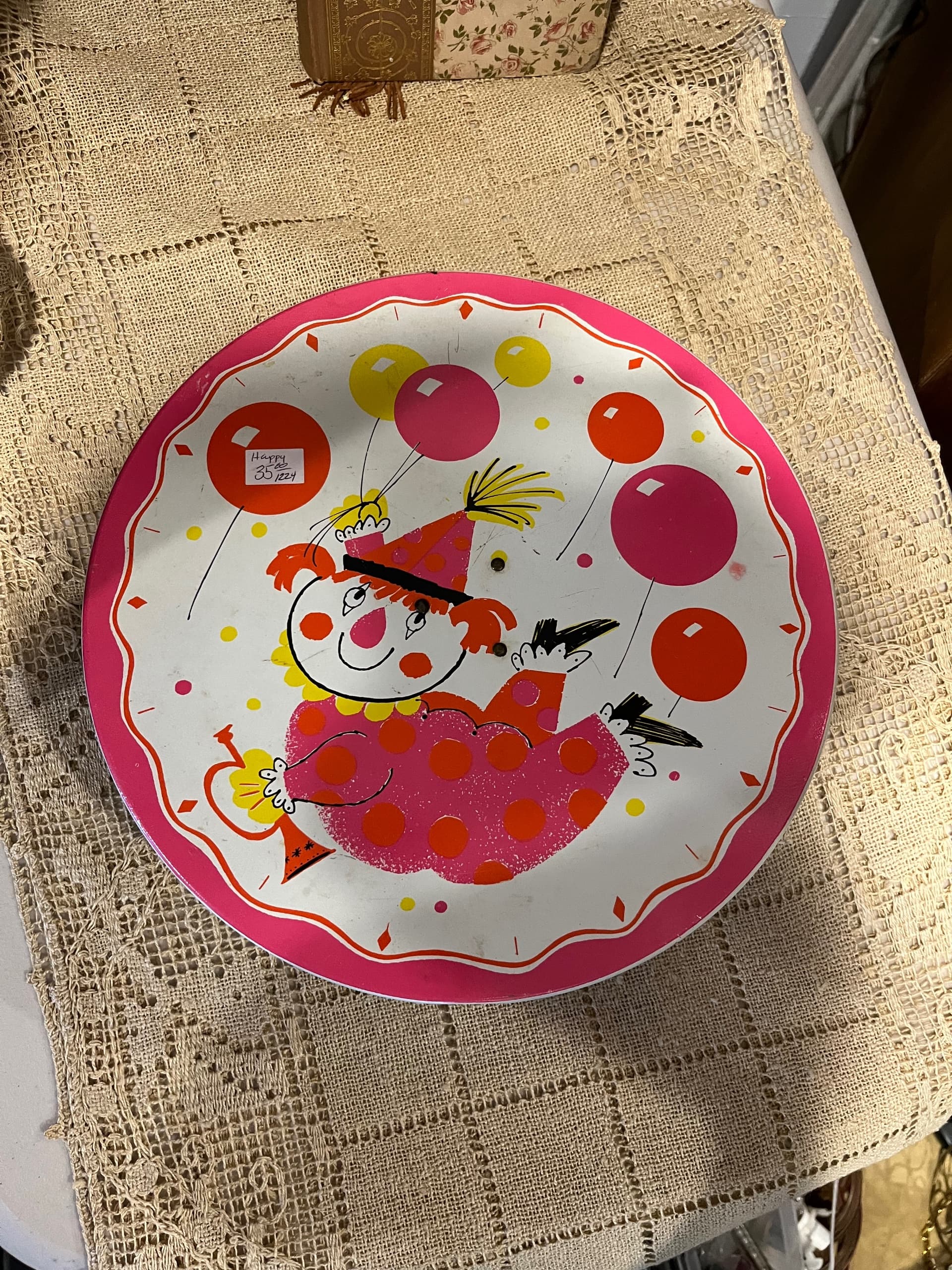 Vtg Fabcraft Happy Birthday Musical Cake Stand 1224 - Regular - Thumbnail 4