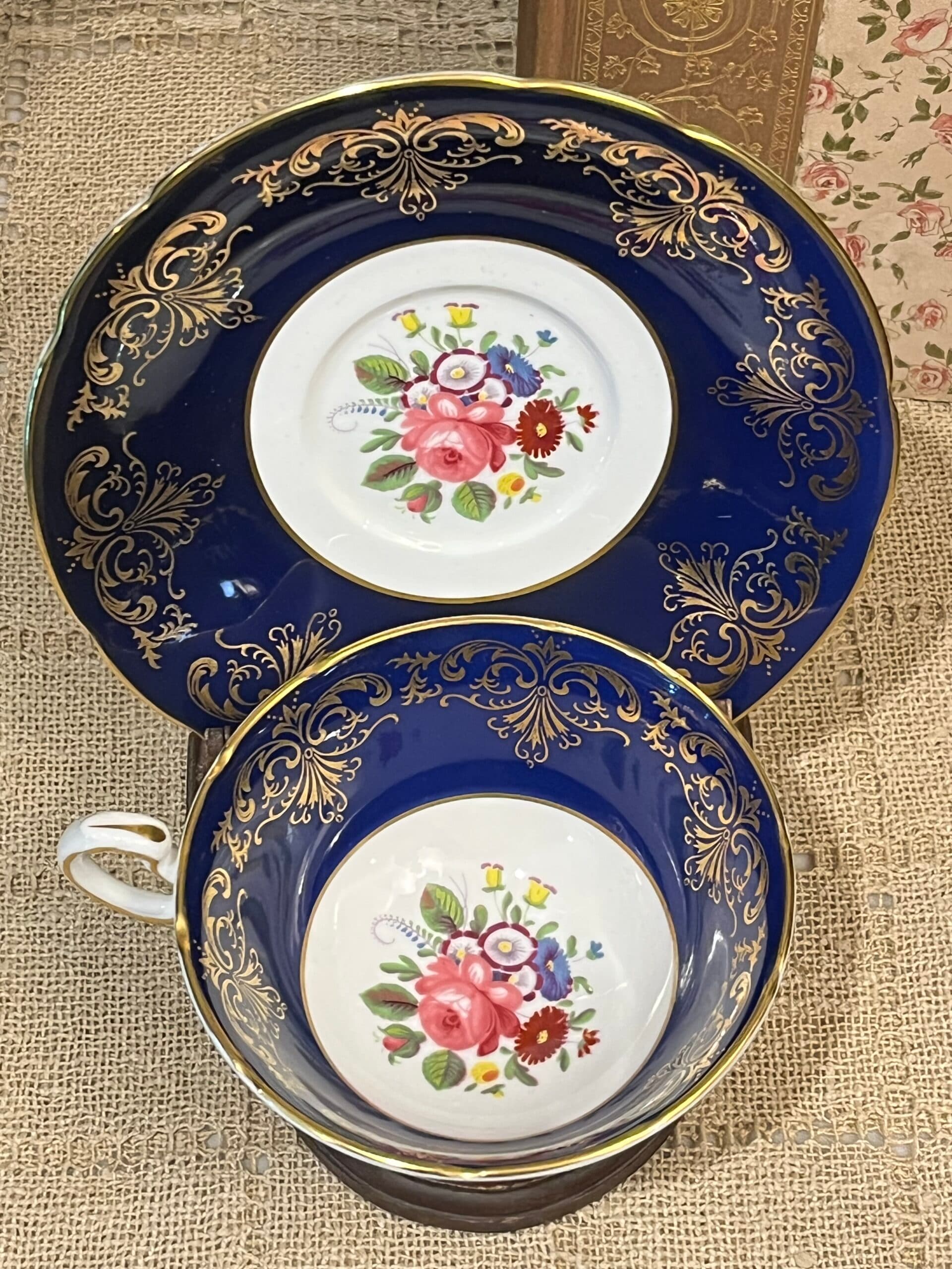 Blue and Gold English Bone China - Regular - Thumbnail 2