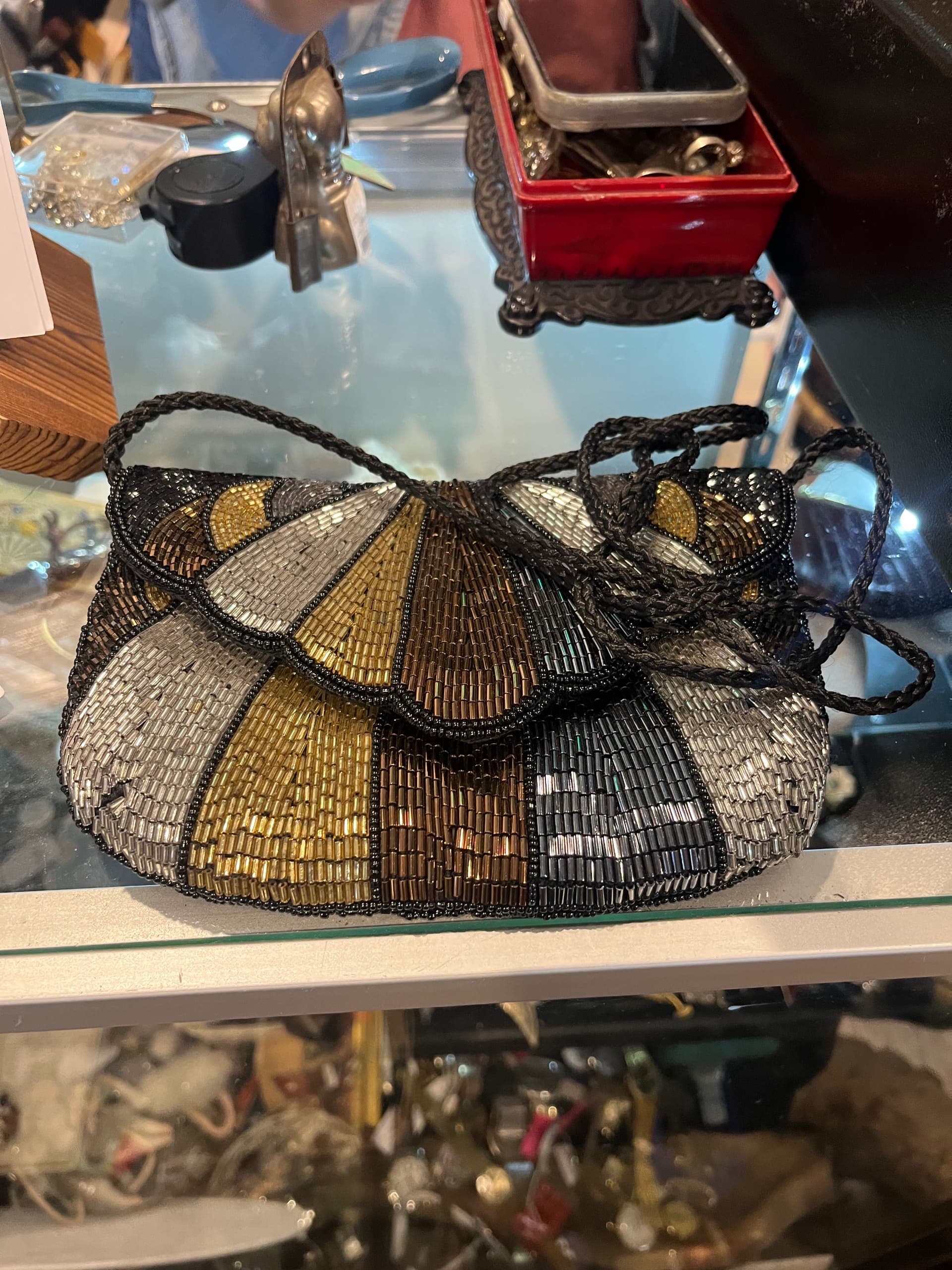 Beaded Art Deco Purse - Regular - Thumbnail 3