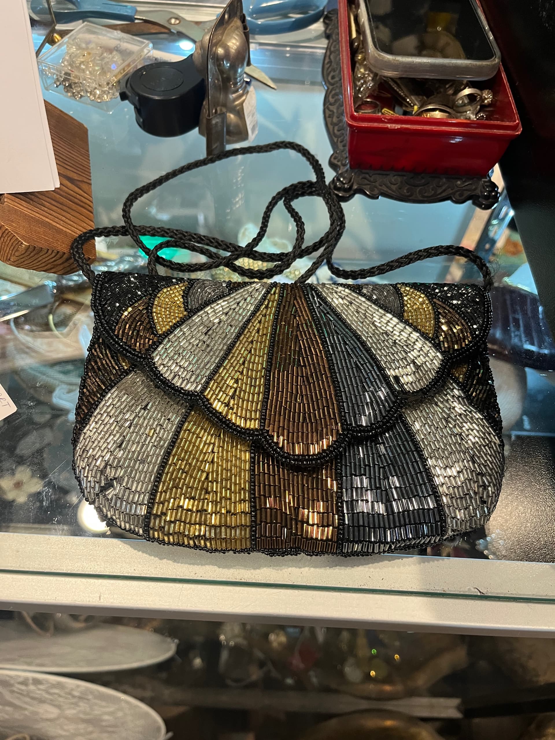 Beaded Art Deco Purse - Regular - Thumbnail 5