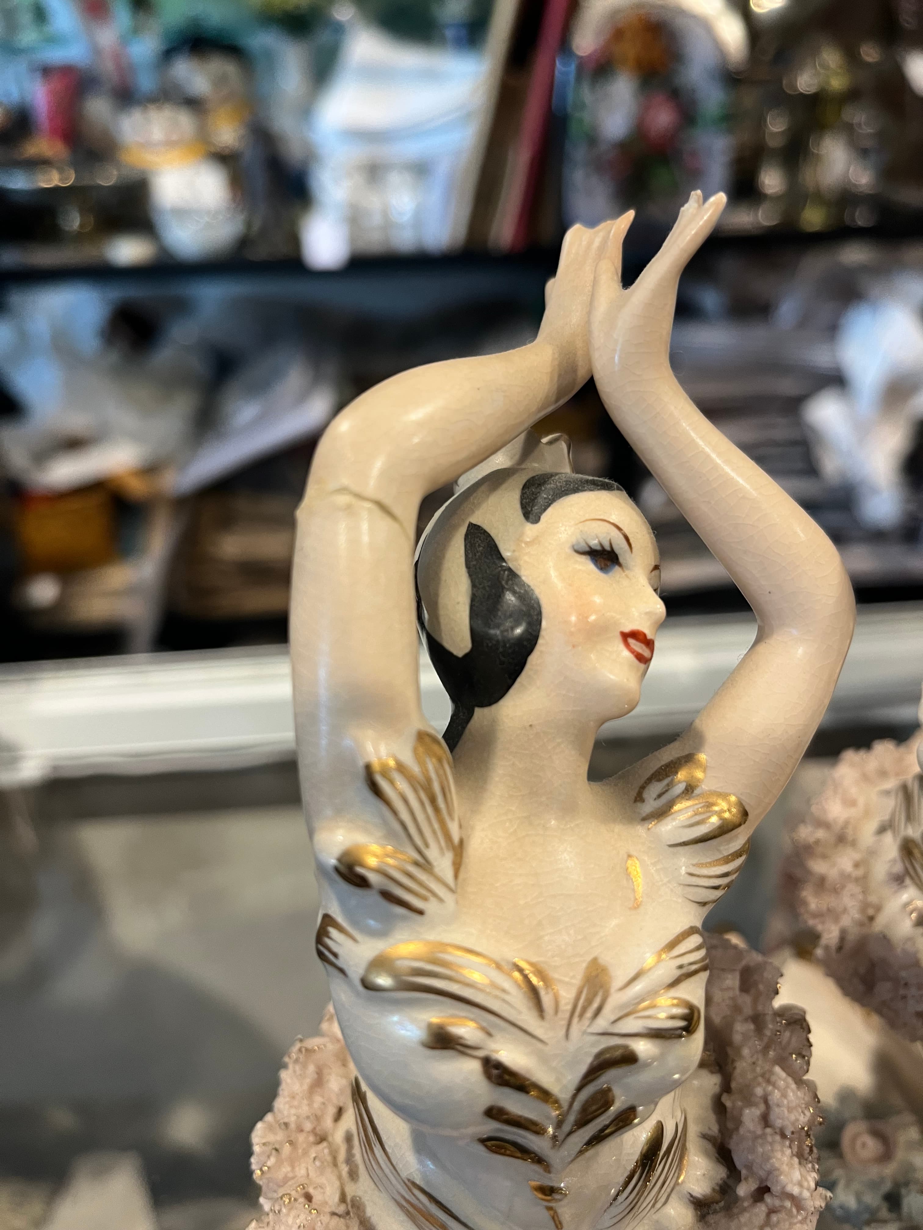Pair of Lipper & Mann Ballerina Figurines AS IS - Regular - Thumbnail 3