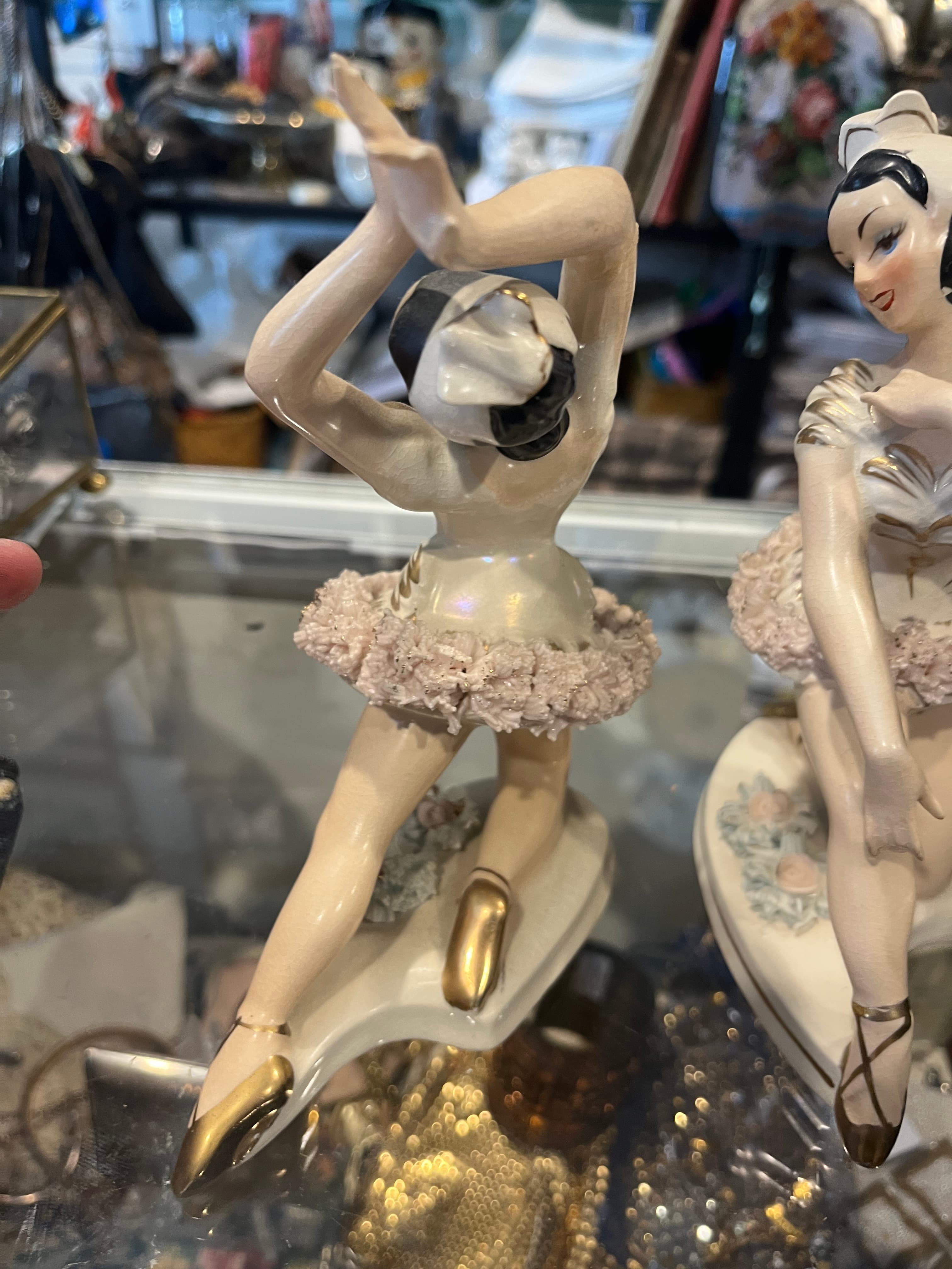 Pair of Lipper & Mann Ballerina Figurines AS IS - Regular - Thumbnail 9