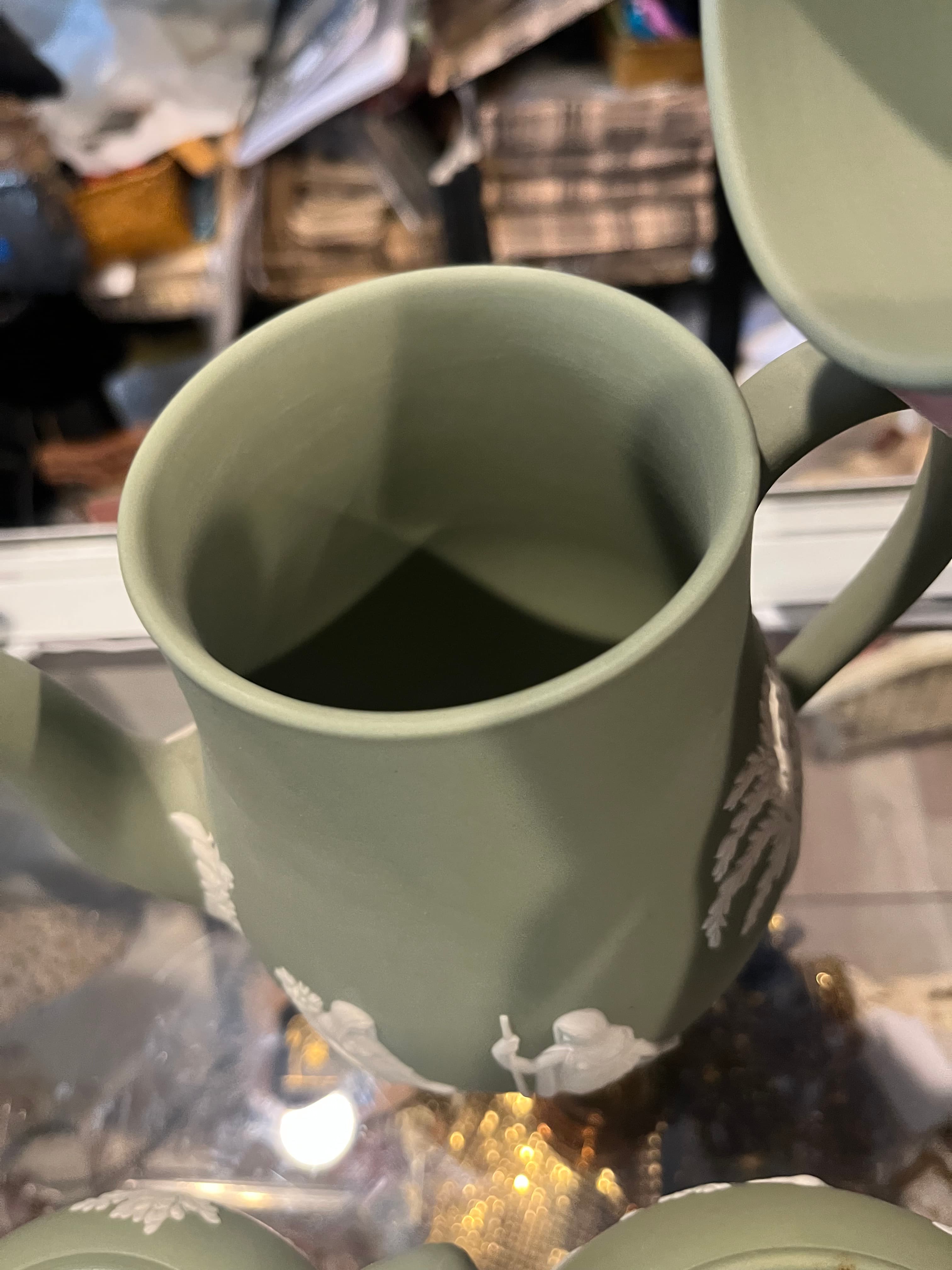 Wedgwood Sage Jasperware Coffee Set - Regular - Thumbnail 3
