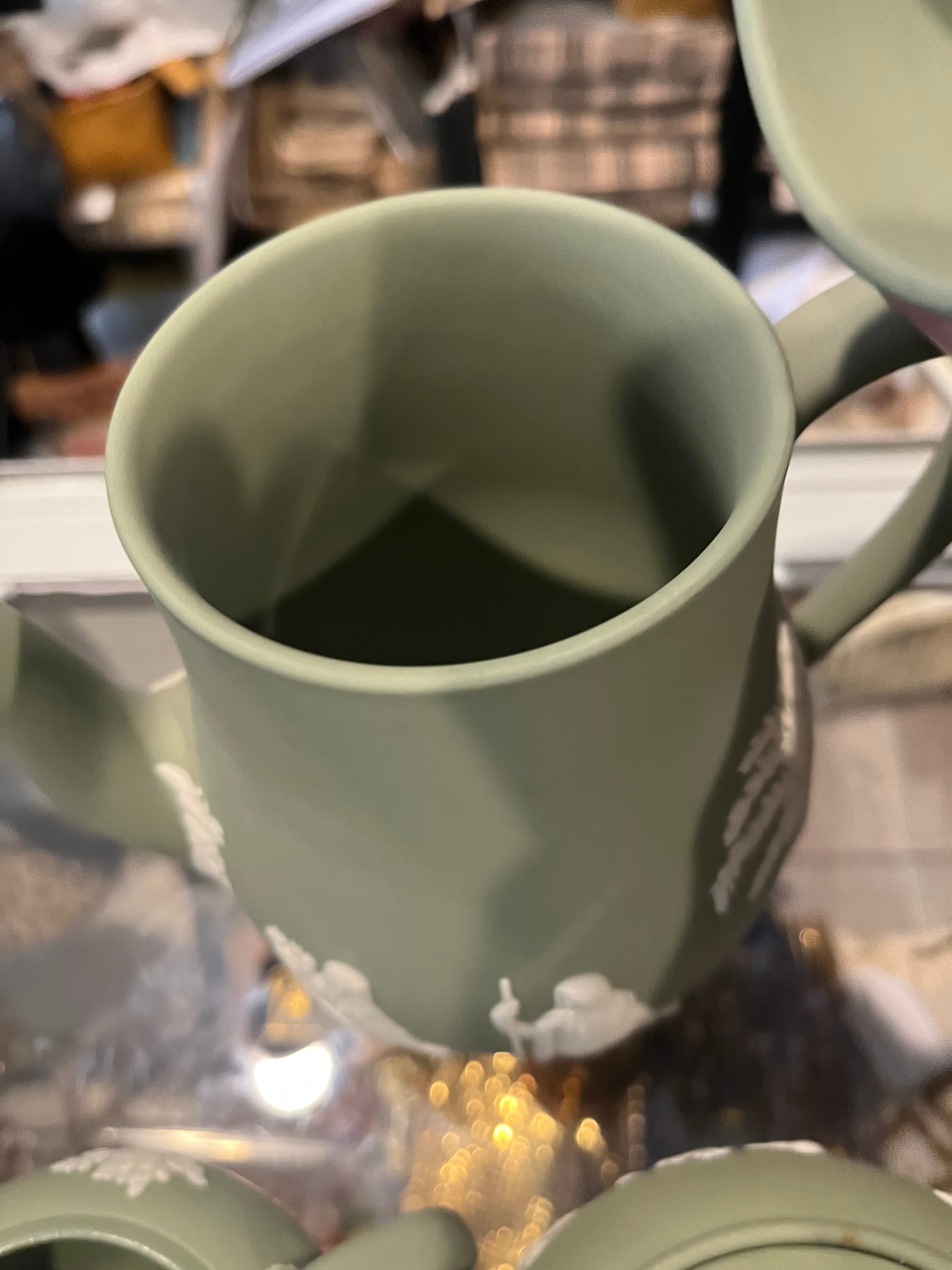 Wedgwood Sage Jasperware Coffee Set - Regular - Thumbnail 2