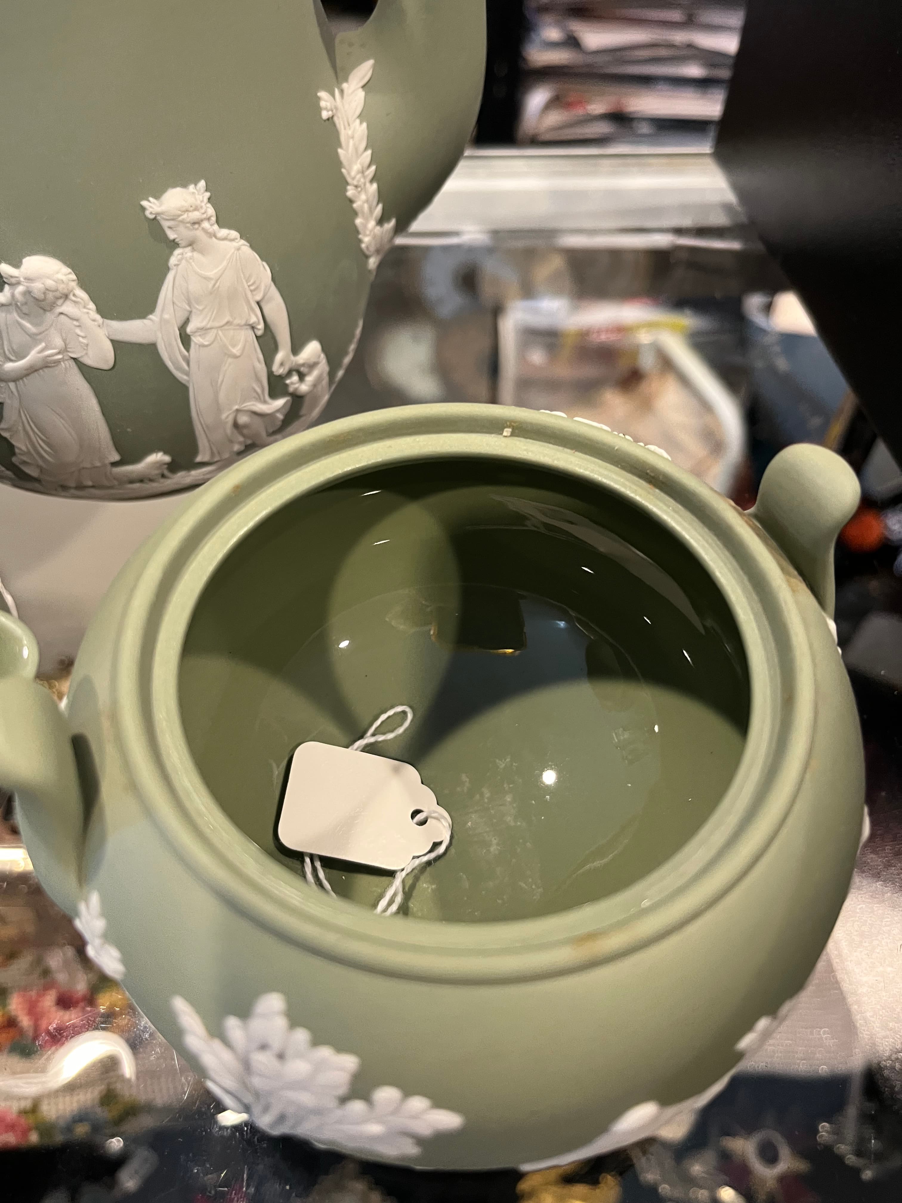 Wedgwood Sage Jasperware Coffee Set - Regular - Thumbnail 5