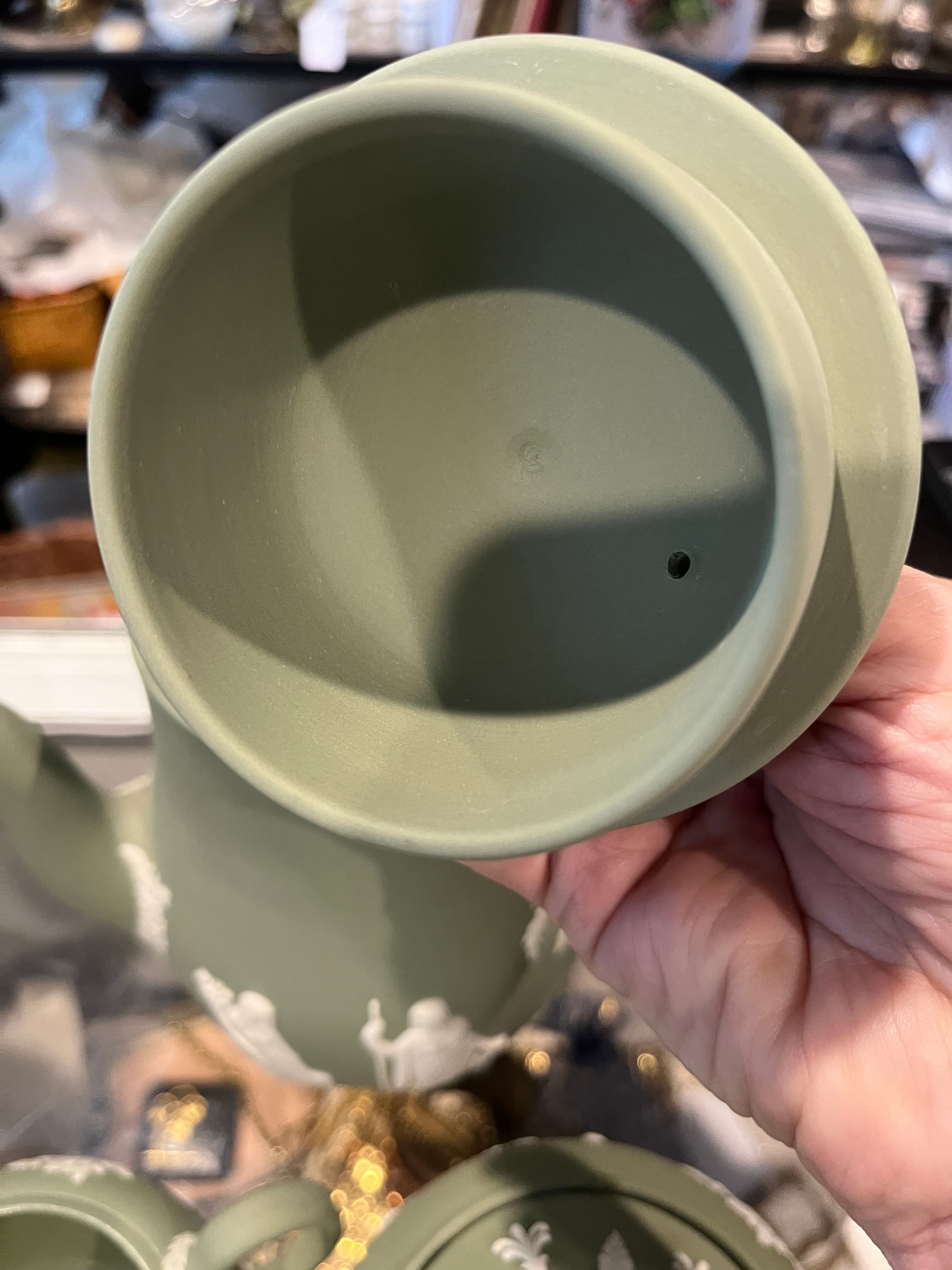 Wedgwood Sage Jasperware Coffee Set - Regular - Thumbnail 4