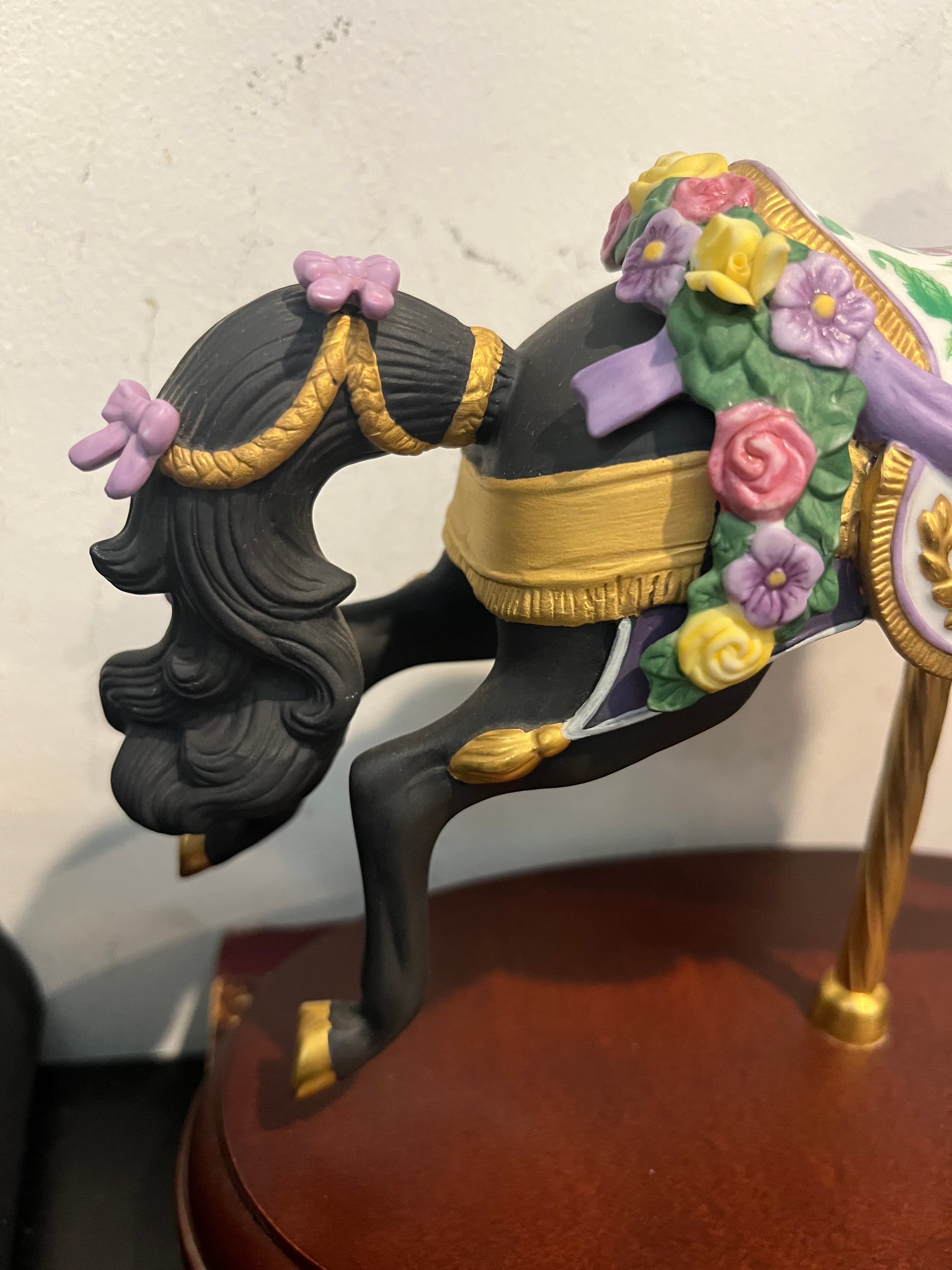 Lenox Black Beauty Midnight Charger Carousel Horse - Regular - Thumbnail 4