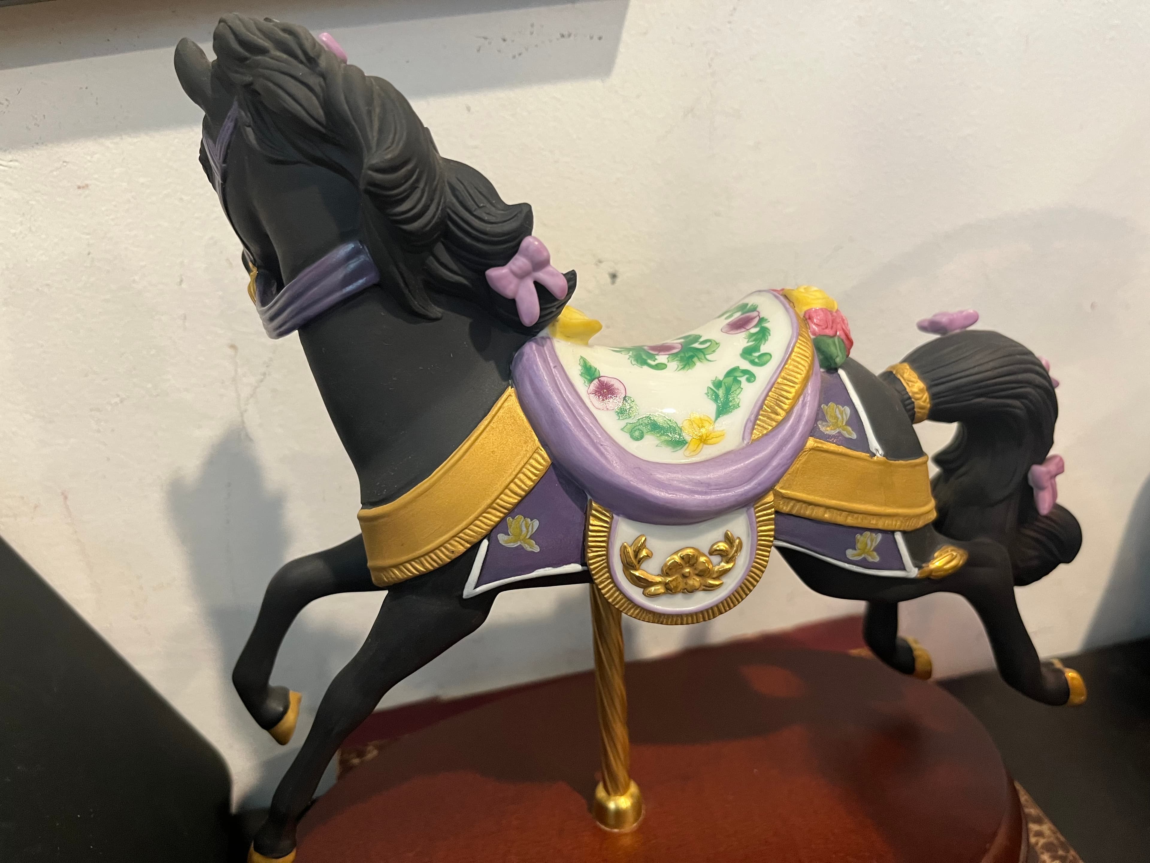 Lenox Black Beauty Midnight Charger Carousel Horse - Regular - Thumbnail 5