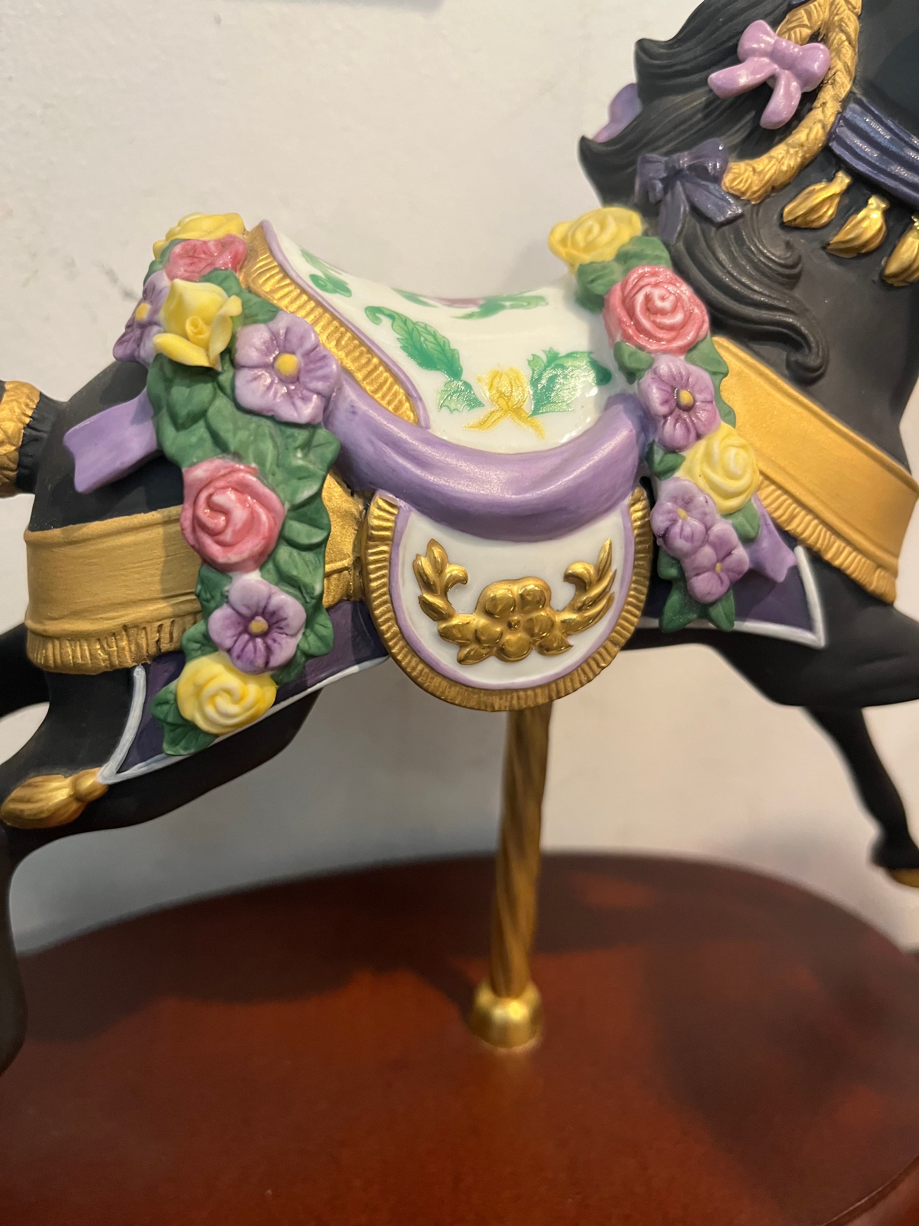 Lenox Black Beauty Midnight Charger Carousel Horse - Regular - Thumbnail 3