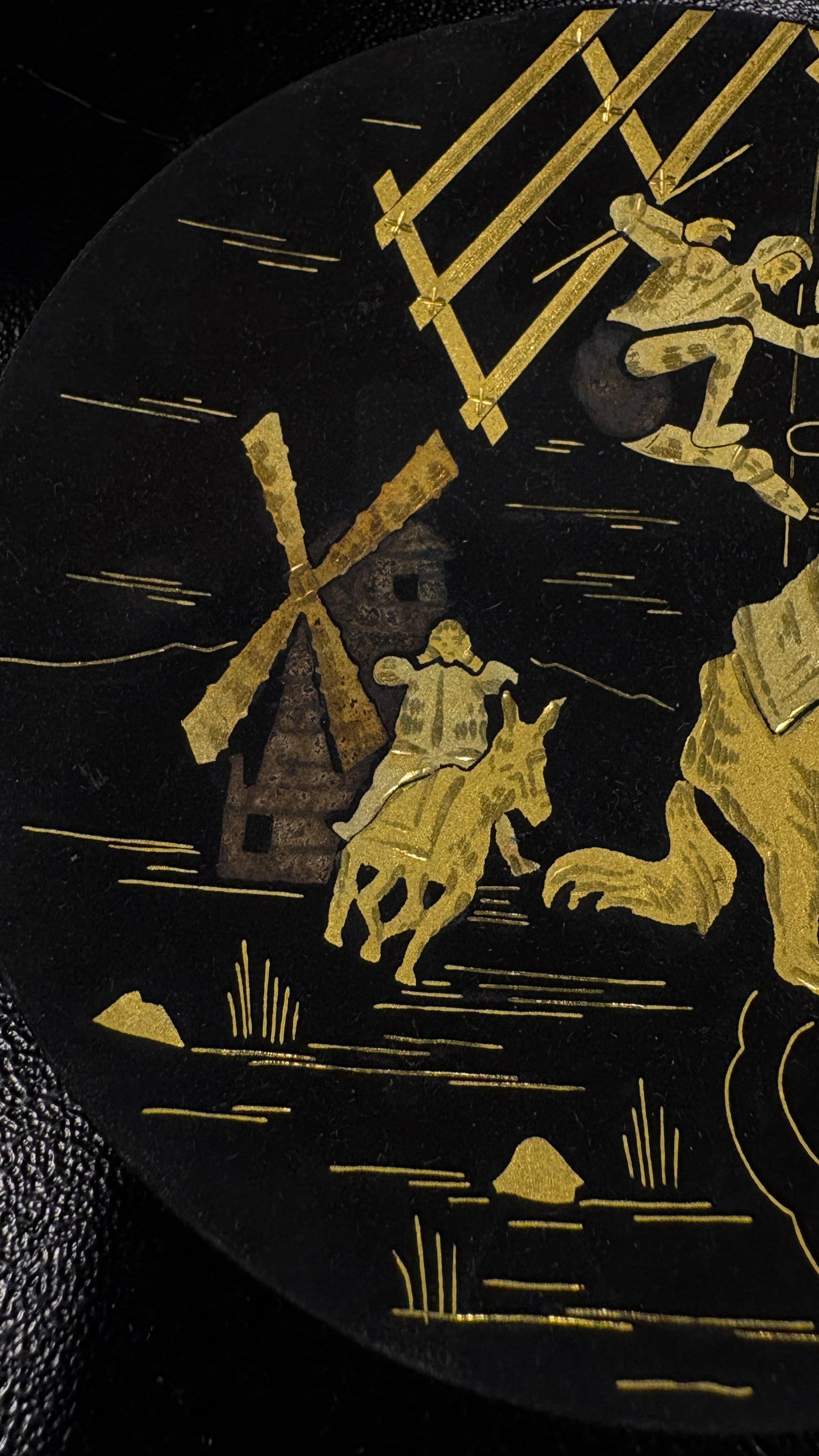 Small Don Quixote Damascene Plate - Regular - Thumbnail 4