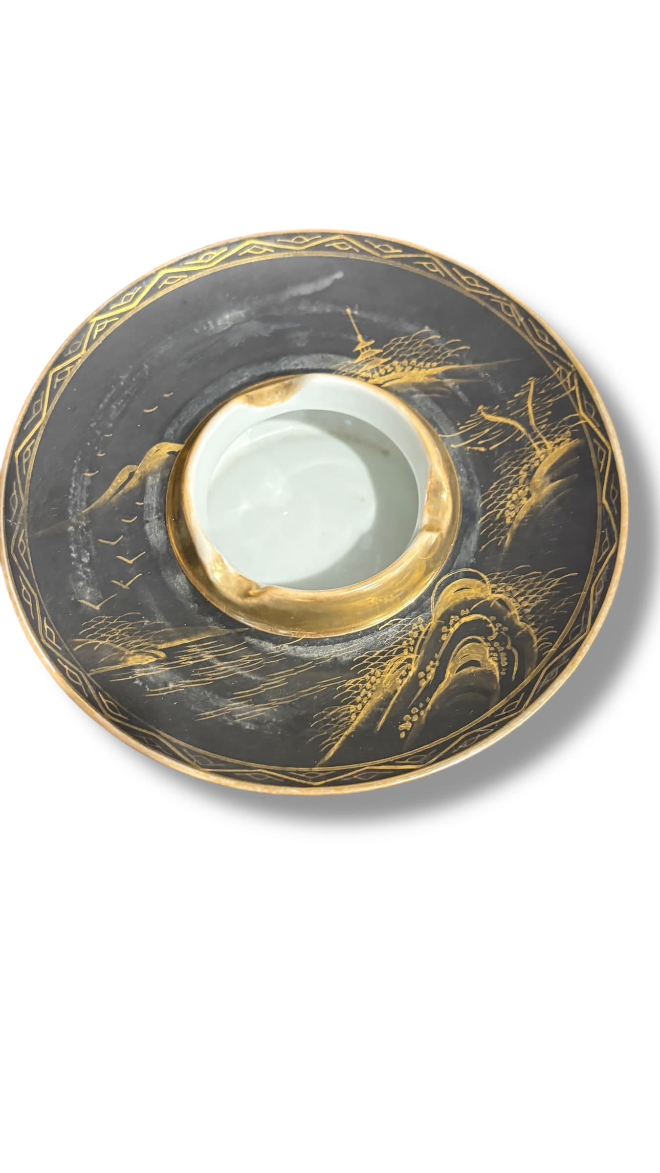 Japanese Kuro-e Style circa 1900 Ashtray - Regular - Thumbnail 2