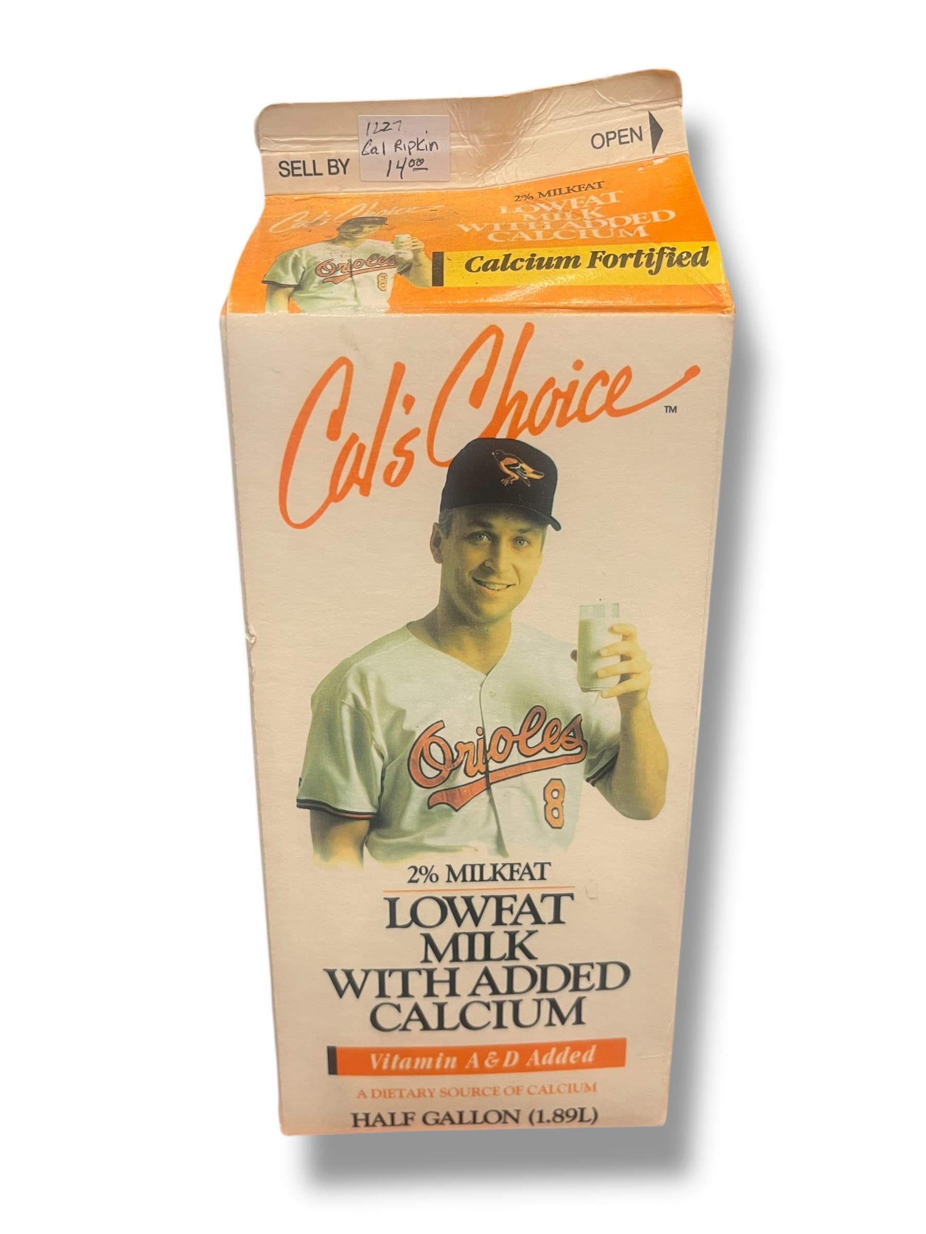 Cal's Choice Milk Carton Featuring Cal Ripken Jr. - Regular - Thumbnail 2