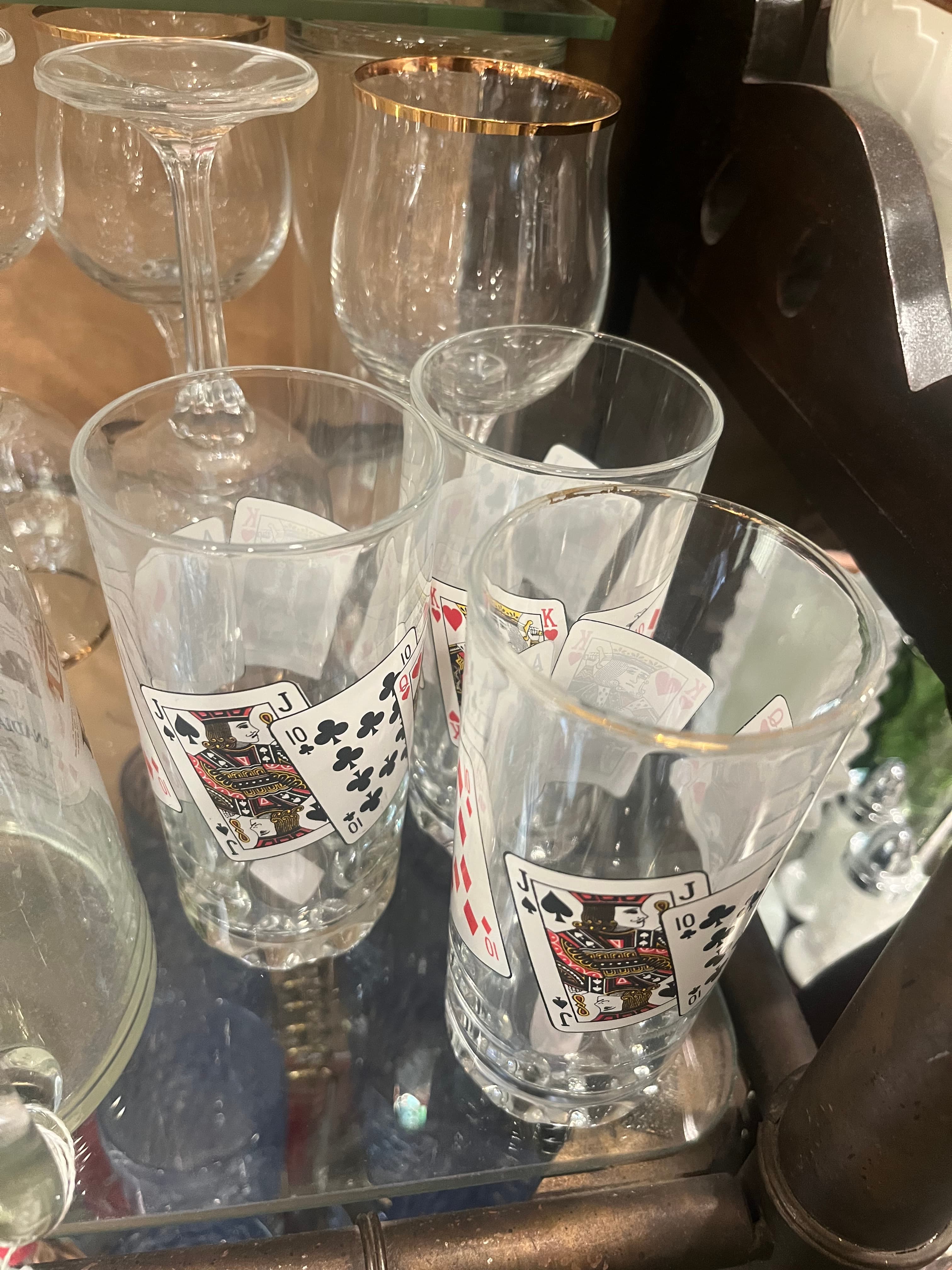 Novelty Playing Cards Drinking Glass - Regular - Thumbnail 2