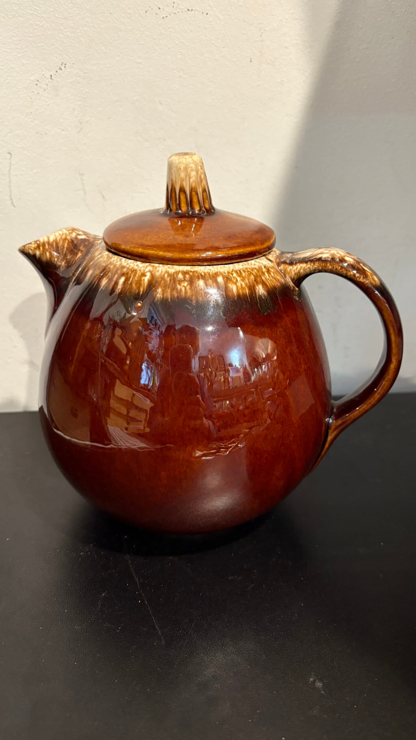 As IS Hull Pottery Brown Drip Teapot - Regular - Thumbnail 5