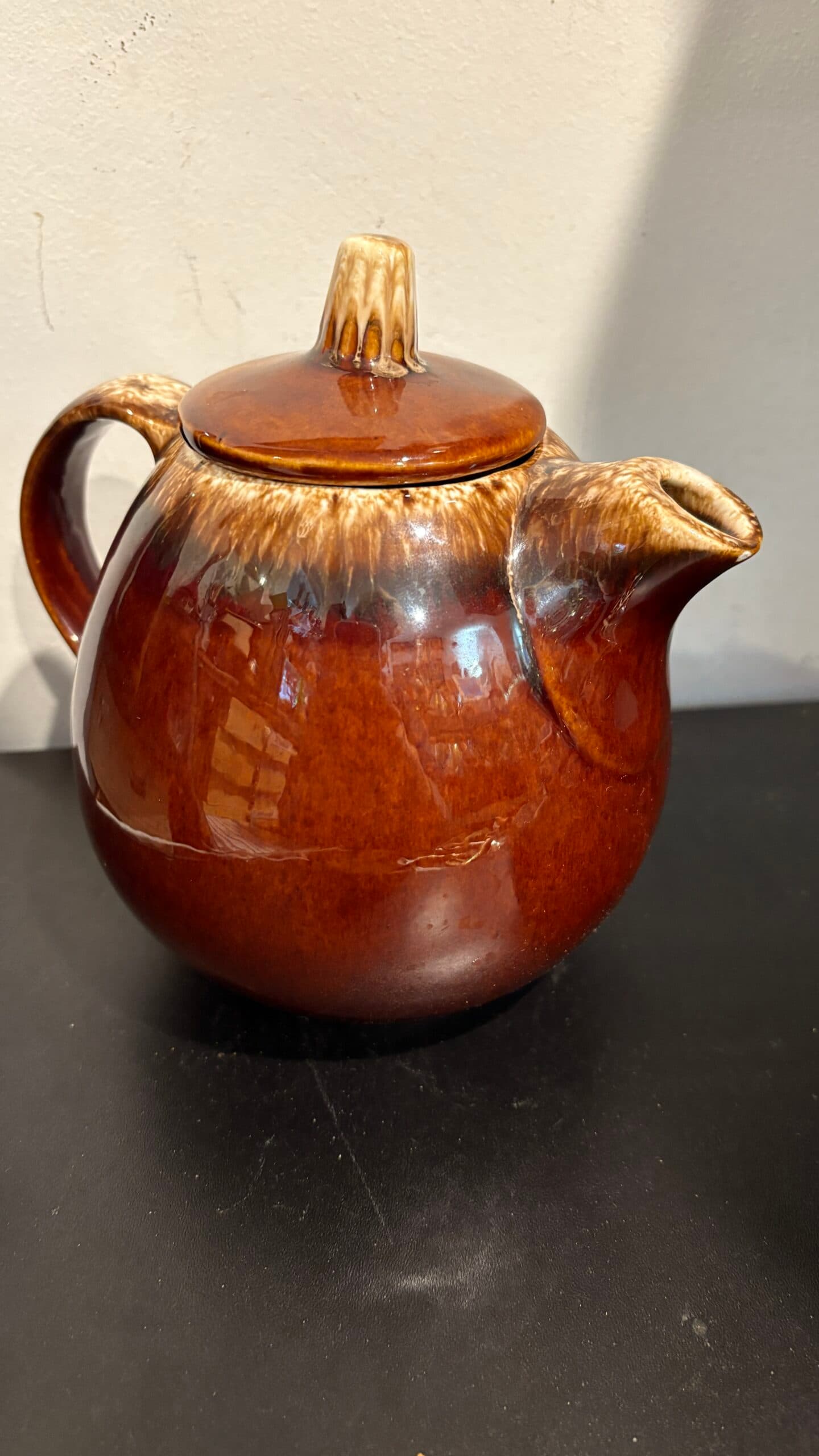 As IS Hull Pottery Brown Drip Teapot - Regular - Thumbnail 2