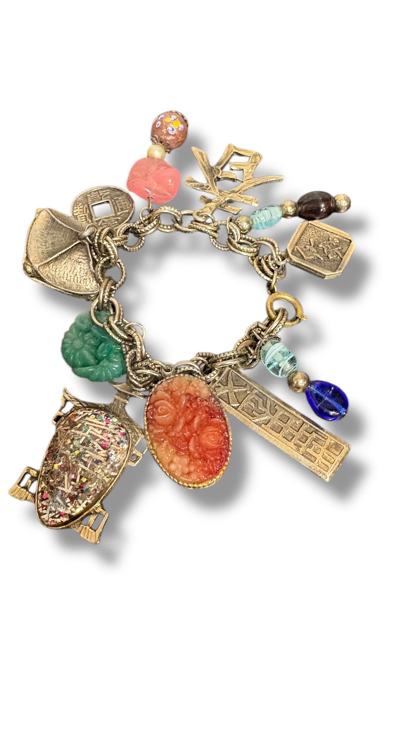 MCM Vintage Asian Inspired Charm Bracelet - Regular - Thumbnail 3