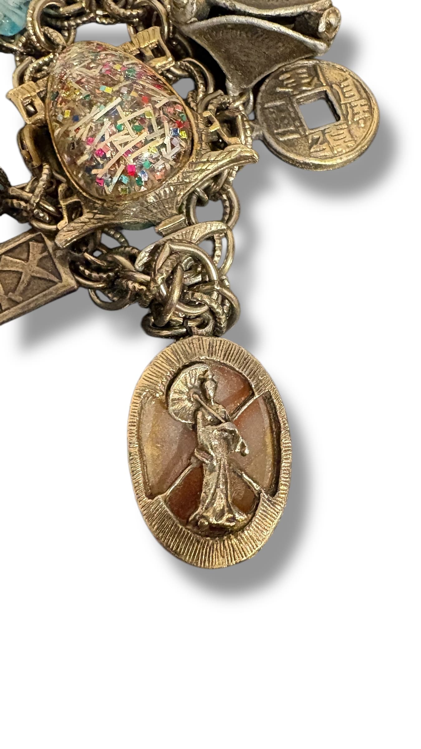 MCM Vintage Asian Inspired Charm Bracelet - Regular - Thumbnail 6