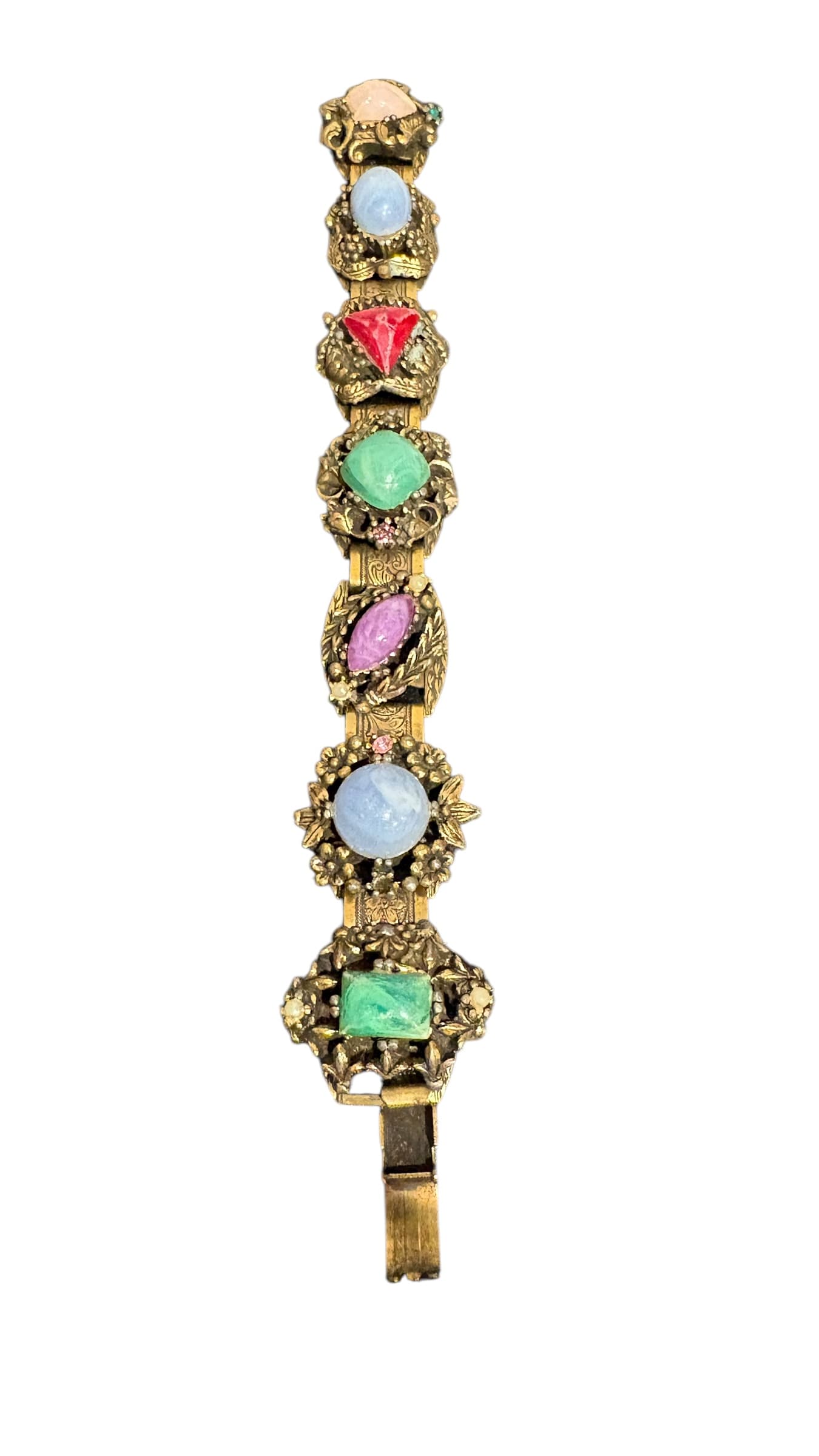 Vintage Multi-Stone Panel Bracelet MCM - Regular - Thumbnail 4