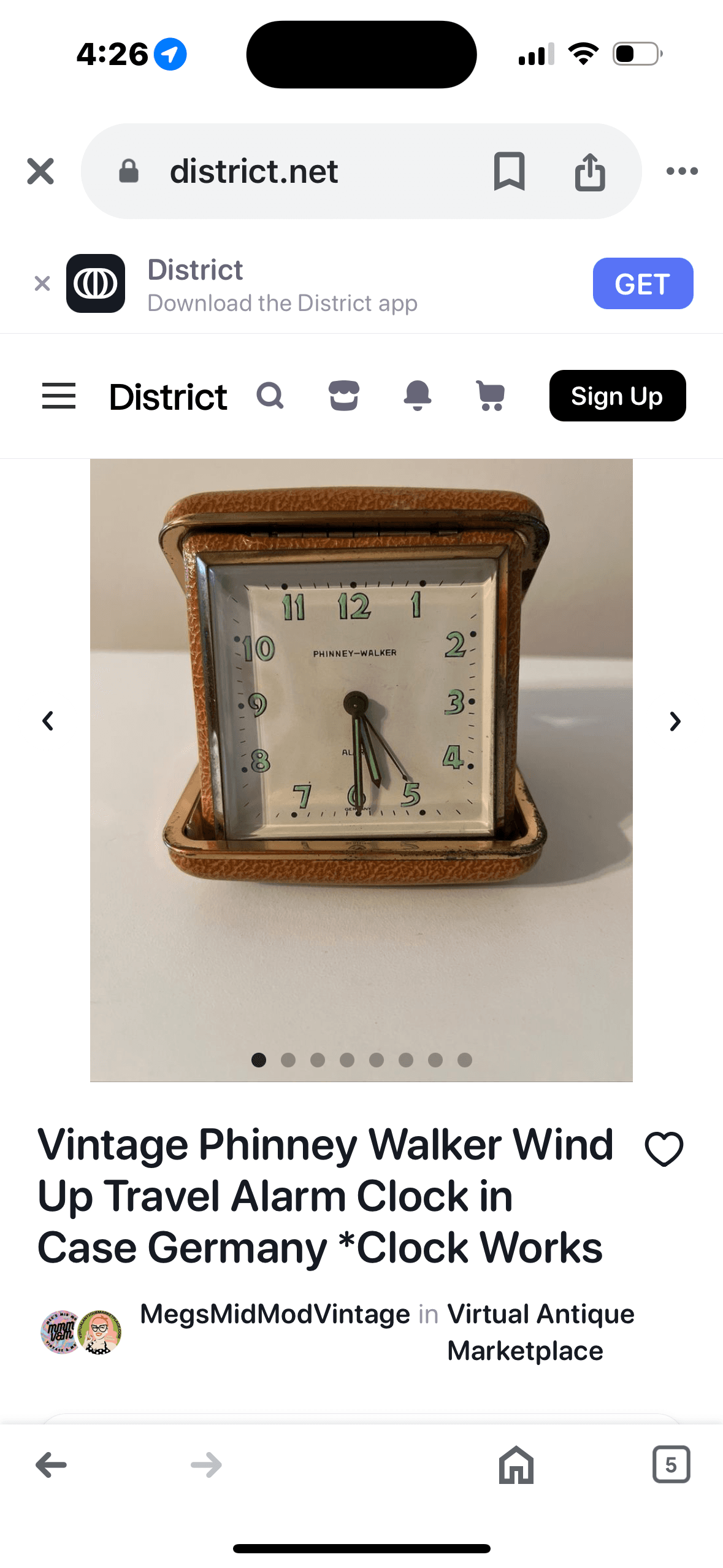 Phinney-Walker German Travel Alarm Clock - Regular - Thumbnail 6
