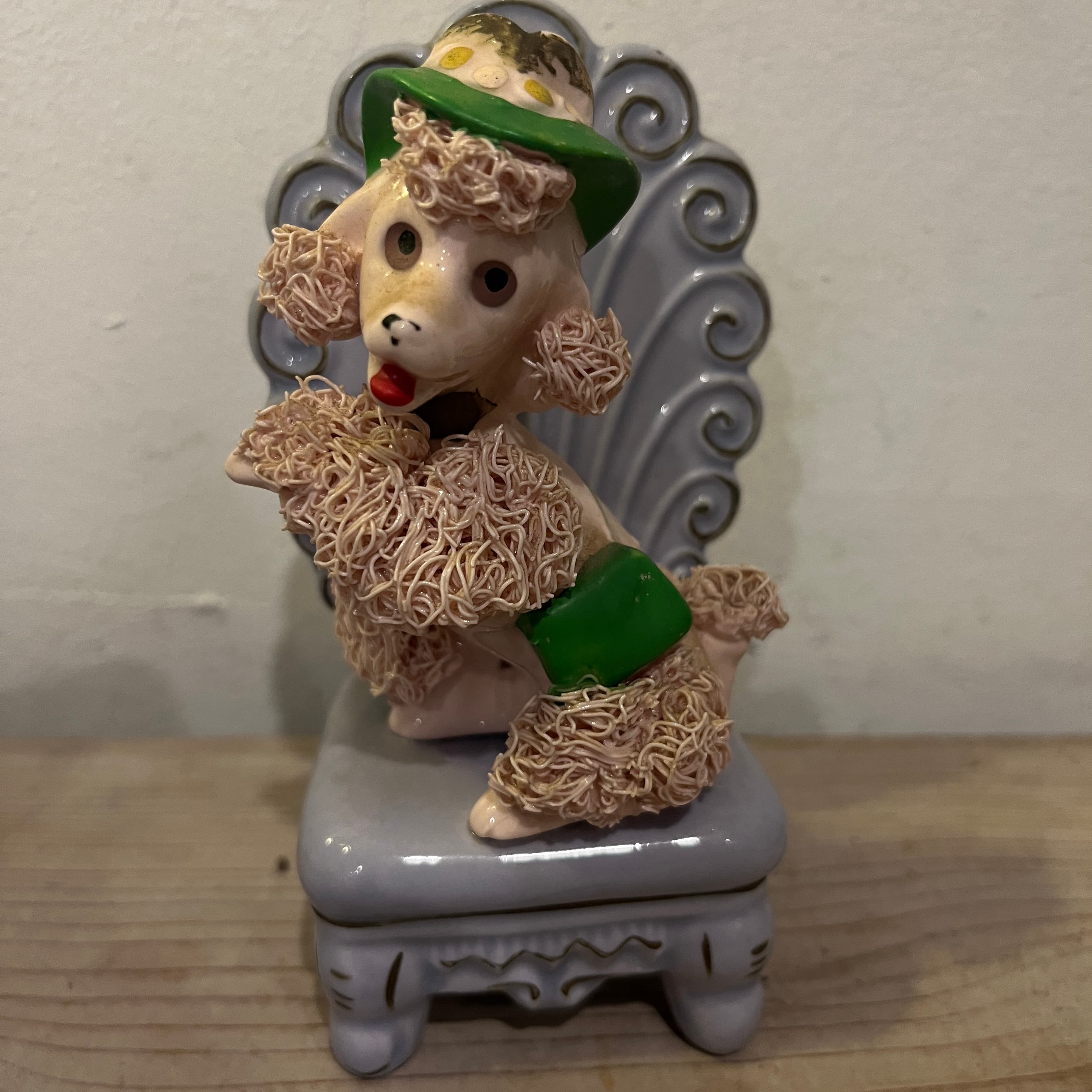 Pink Spaghetti Poodle on Blue Chair - Regular - Thumbnail 5