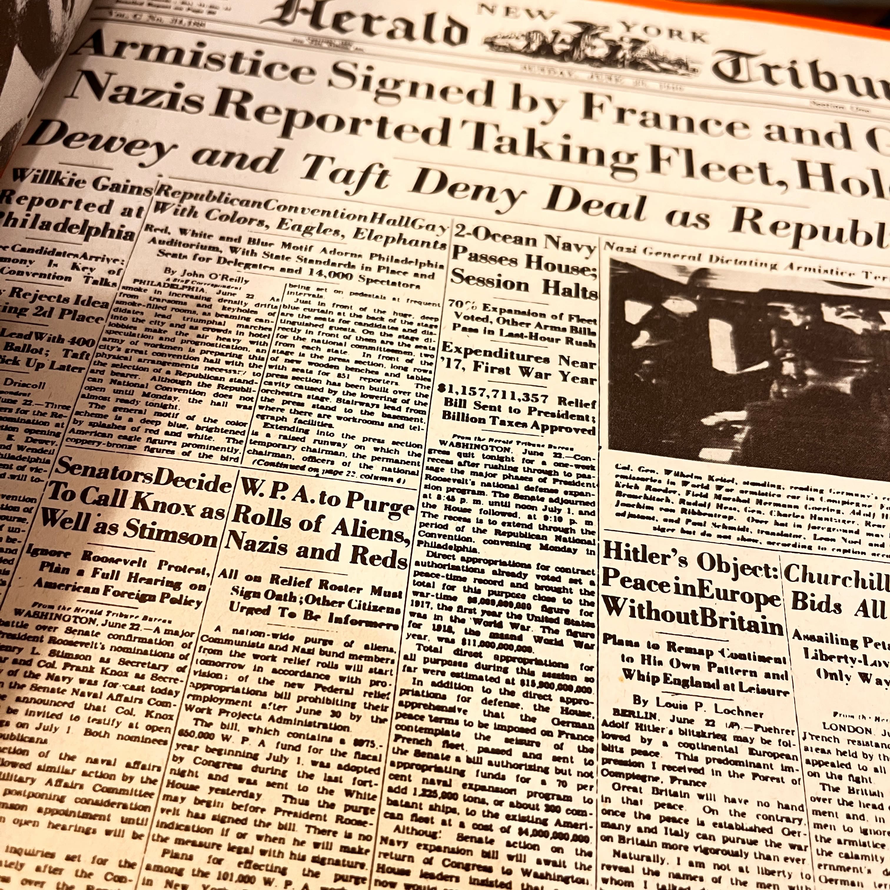 NY Herald Tribune Front Page History - Regular - Thumbnail 2