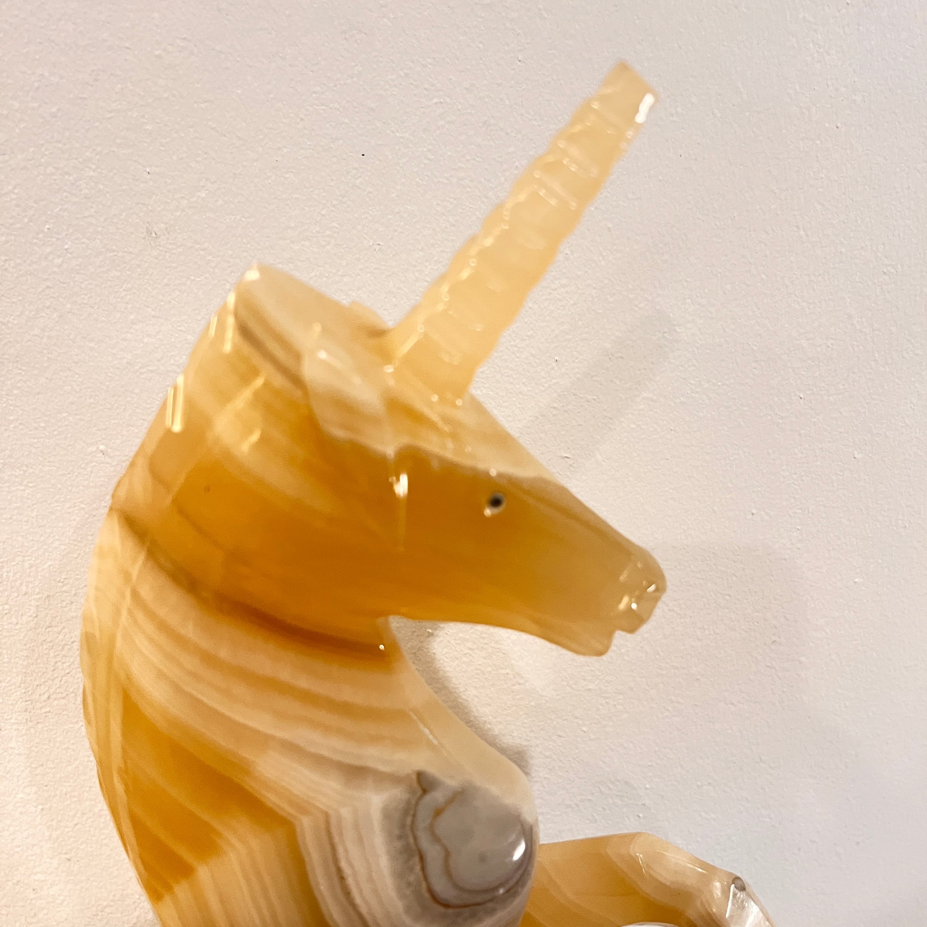 Large Onyx Unicorn - 13 x 12 - 121398766 - Large Onyx Unicorn - 13 x 12 - CONSIGNMENT - Thumbnail 2