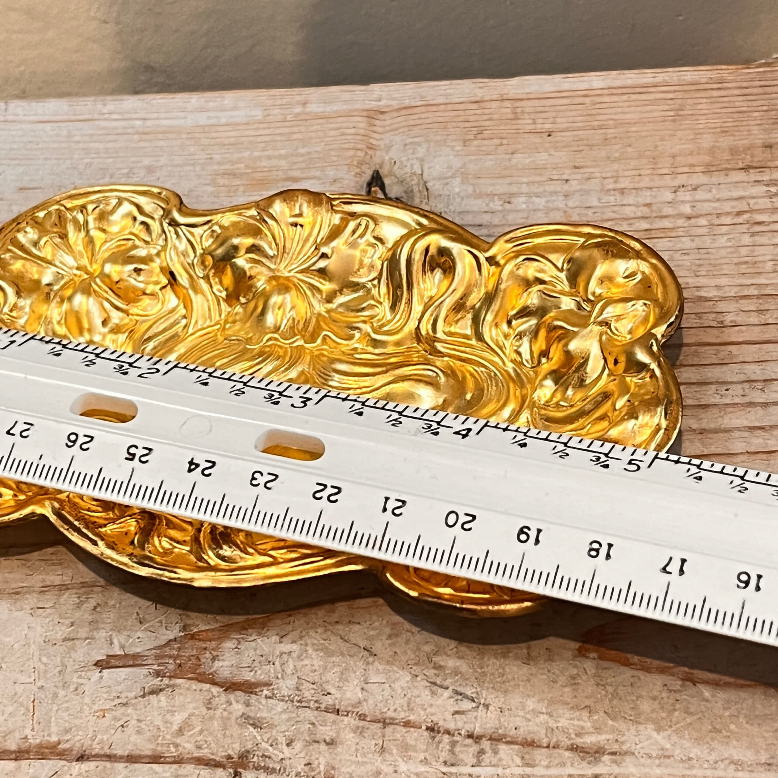 Art Nouveau Repousse Stamped Trinket Tray - Regular - Thumbnail 5