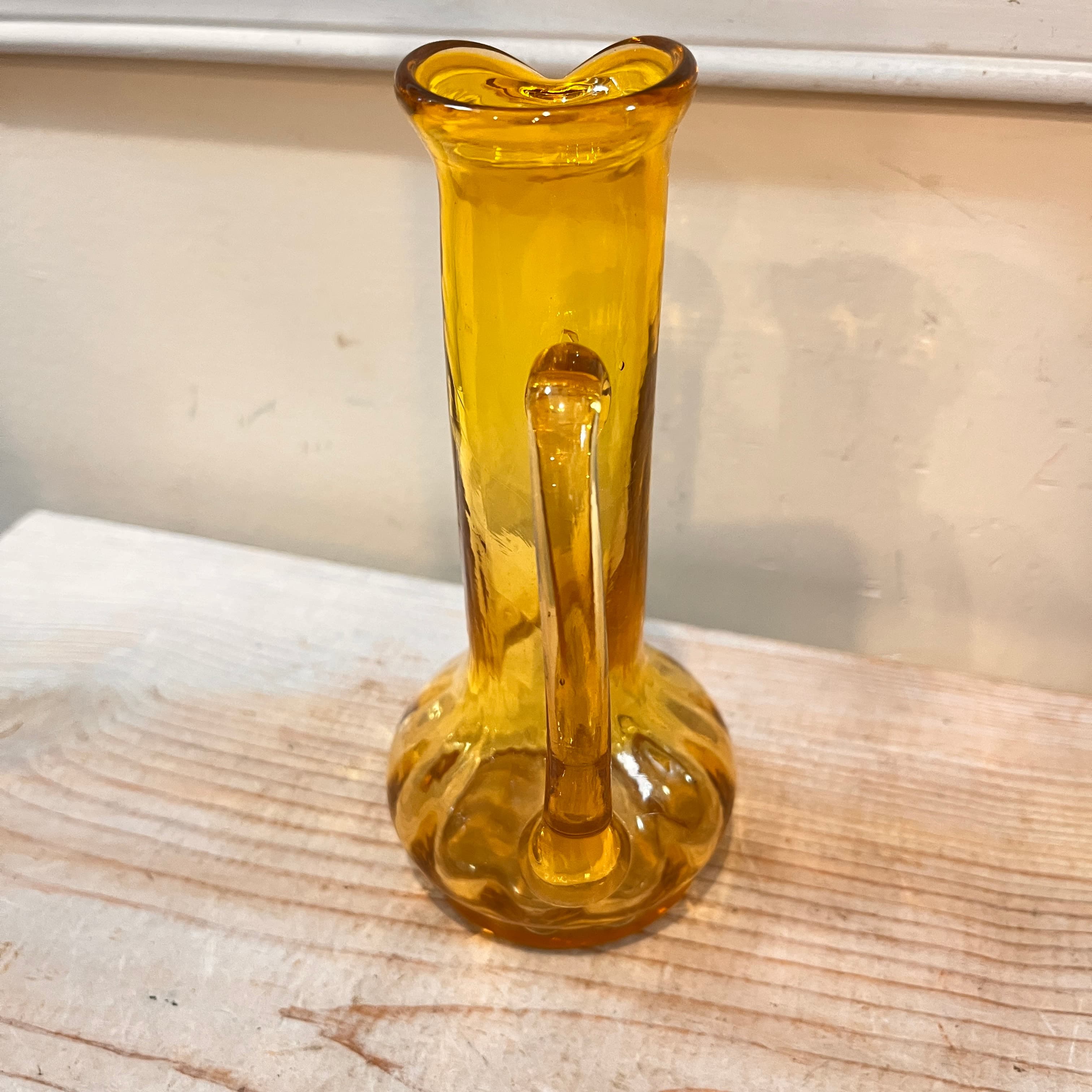Vintage Empoli Yellow Pitcher or Bud Vase - Regular - Thumbnail 2