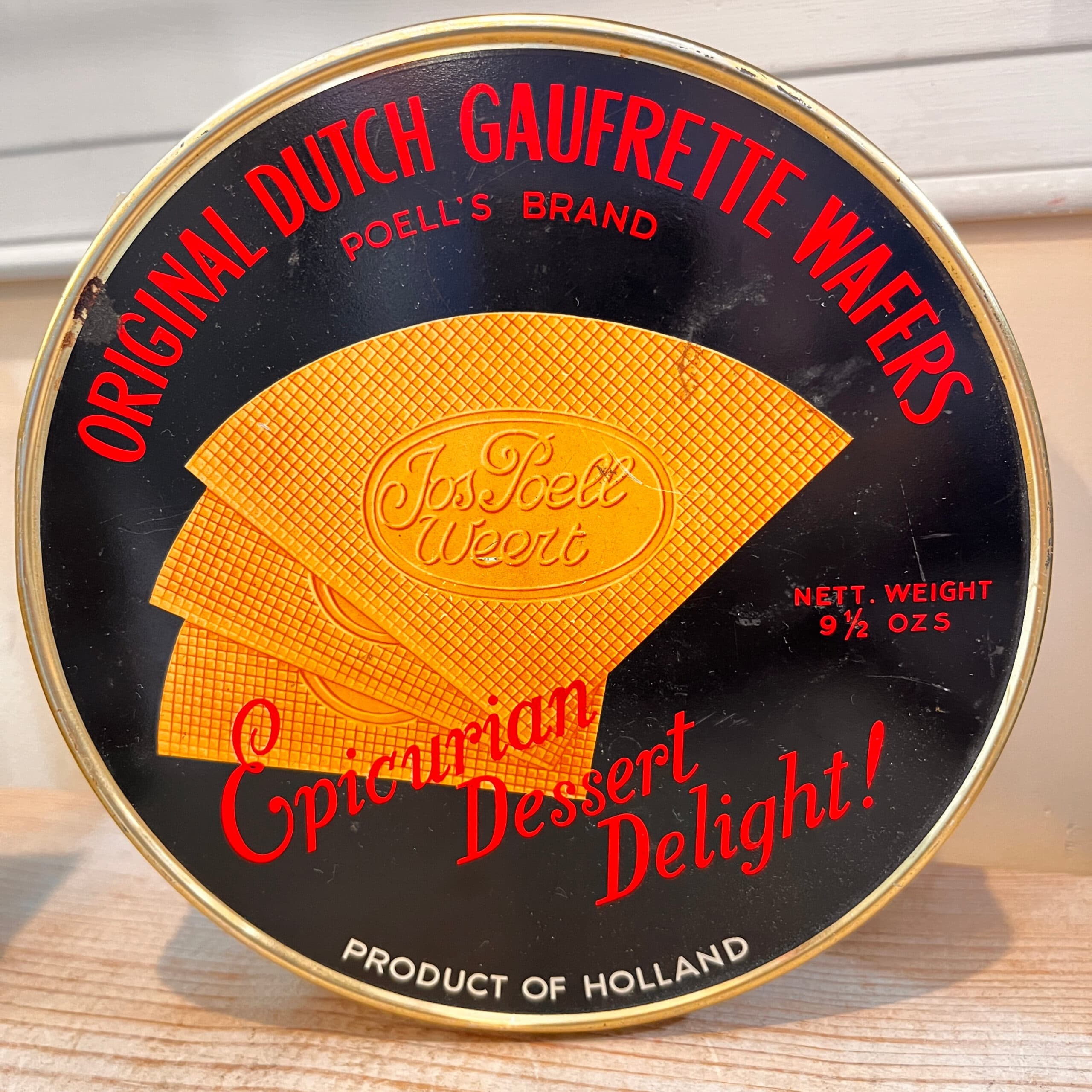 Dutch Gaufrette Waffers Tin - Regular - Thumbnail 2