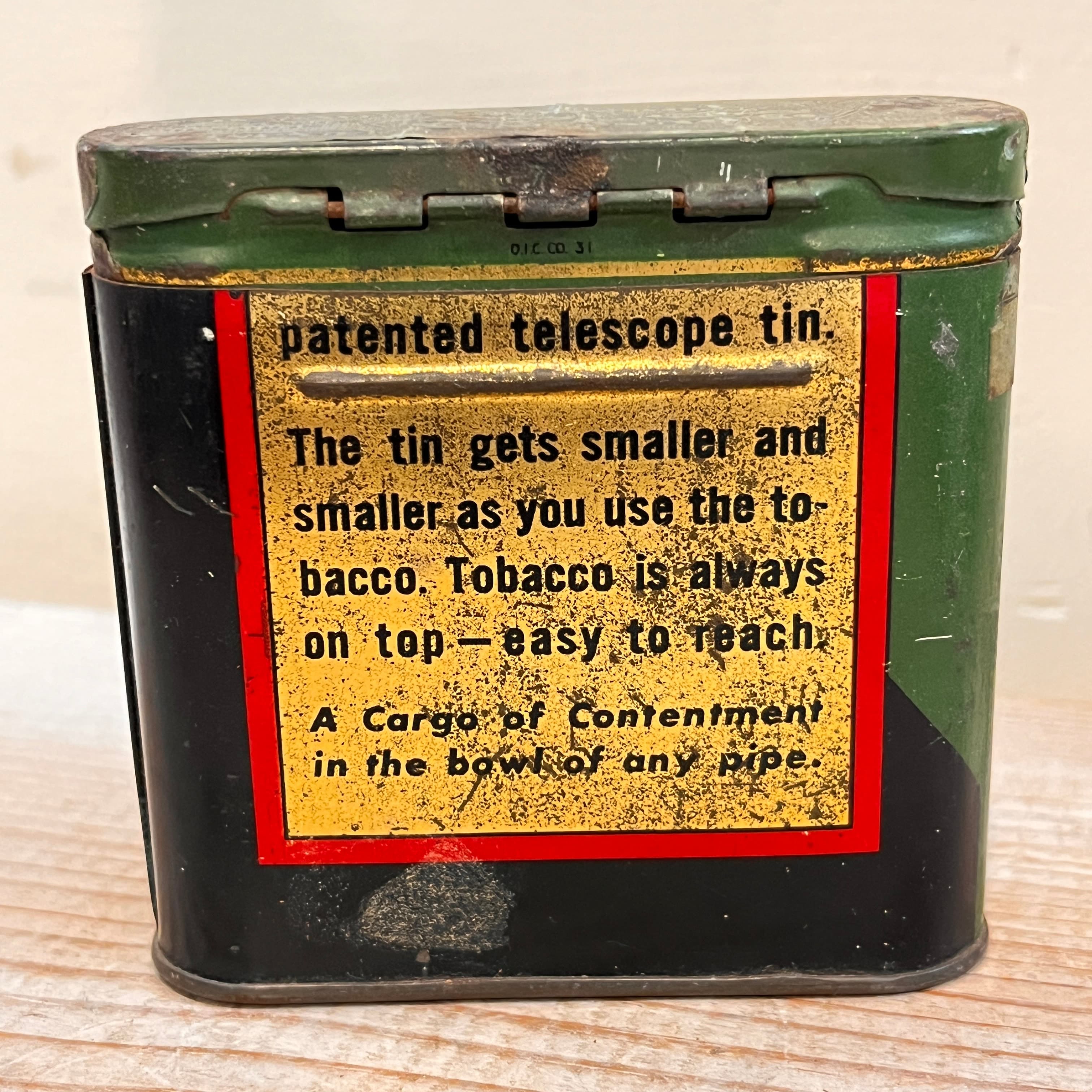Half and ... Vintage Tobacco Tin 1930 - Regular - Thumbnail 4