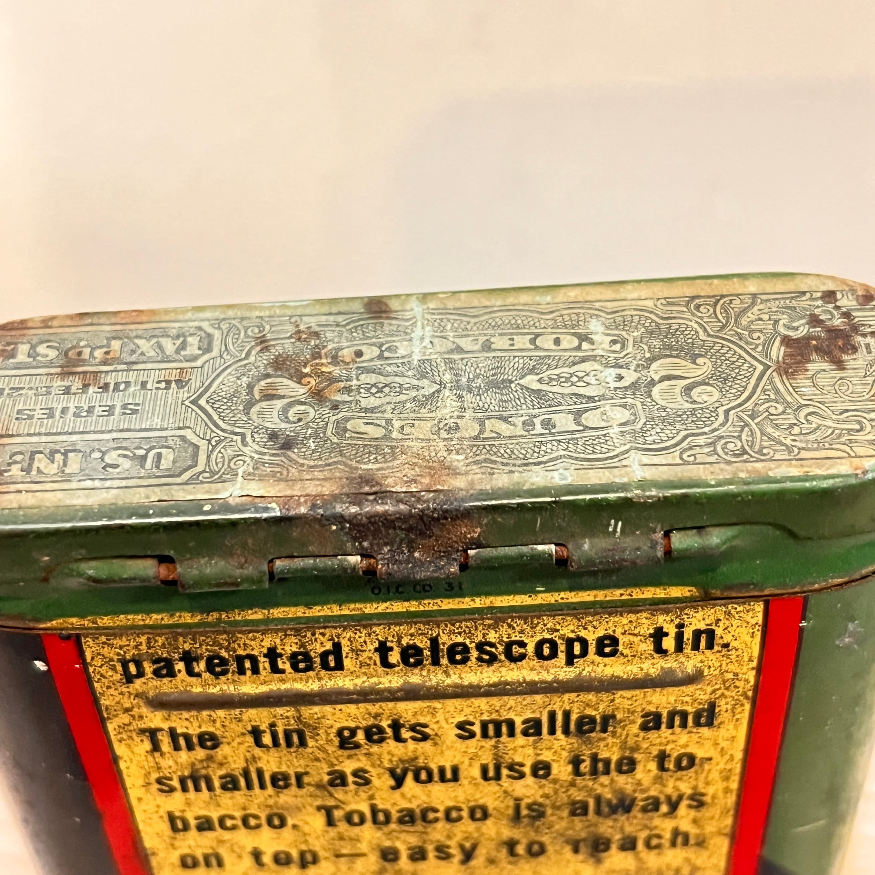 Half and ... Vintage Tobacco Tin 1930 - Regular - Thumbnail 3
