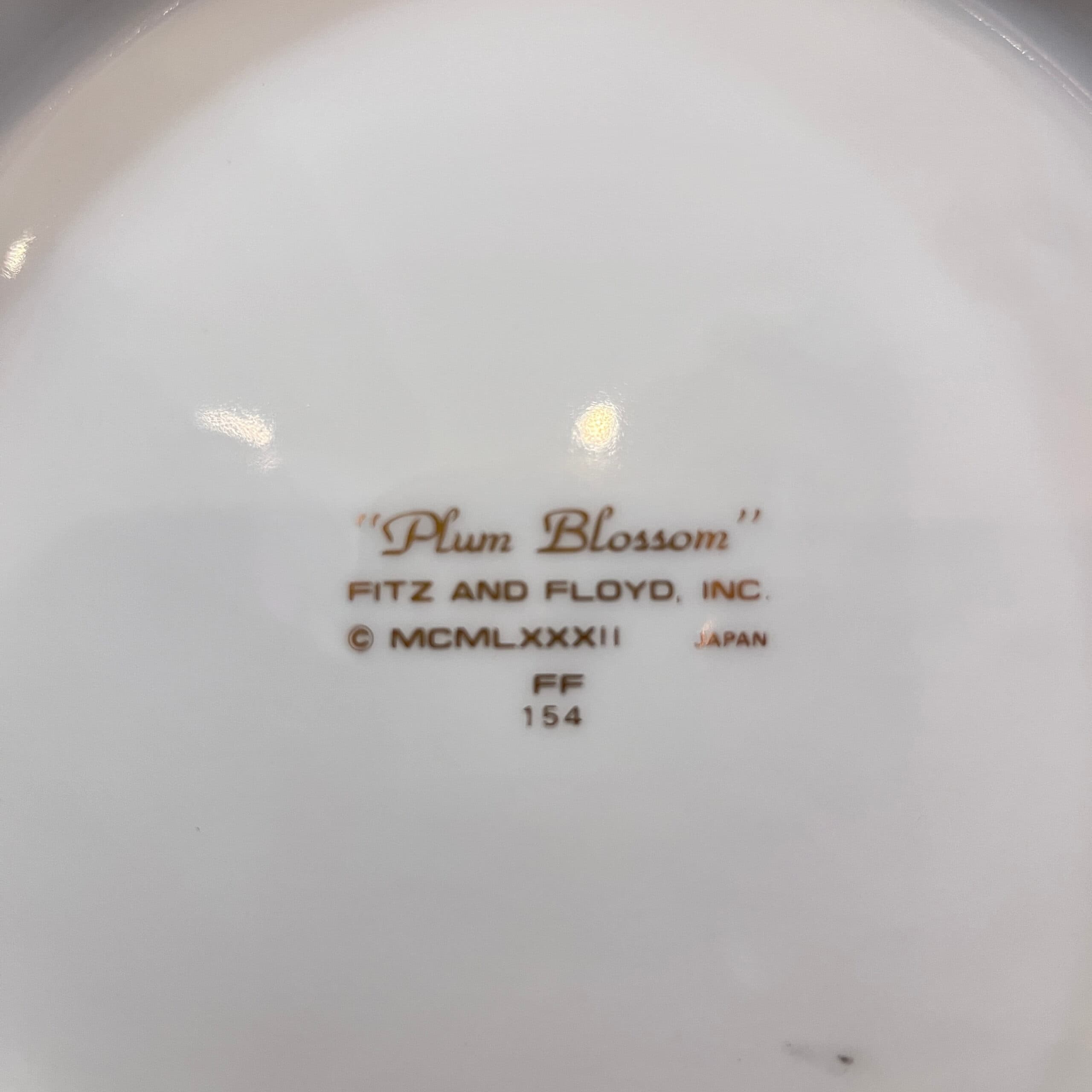 Fitz & Floyd Plum Blossom Plate 1982 - Regular - Thumbnail 4