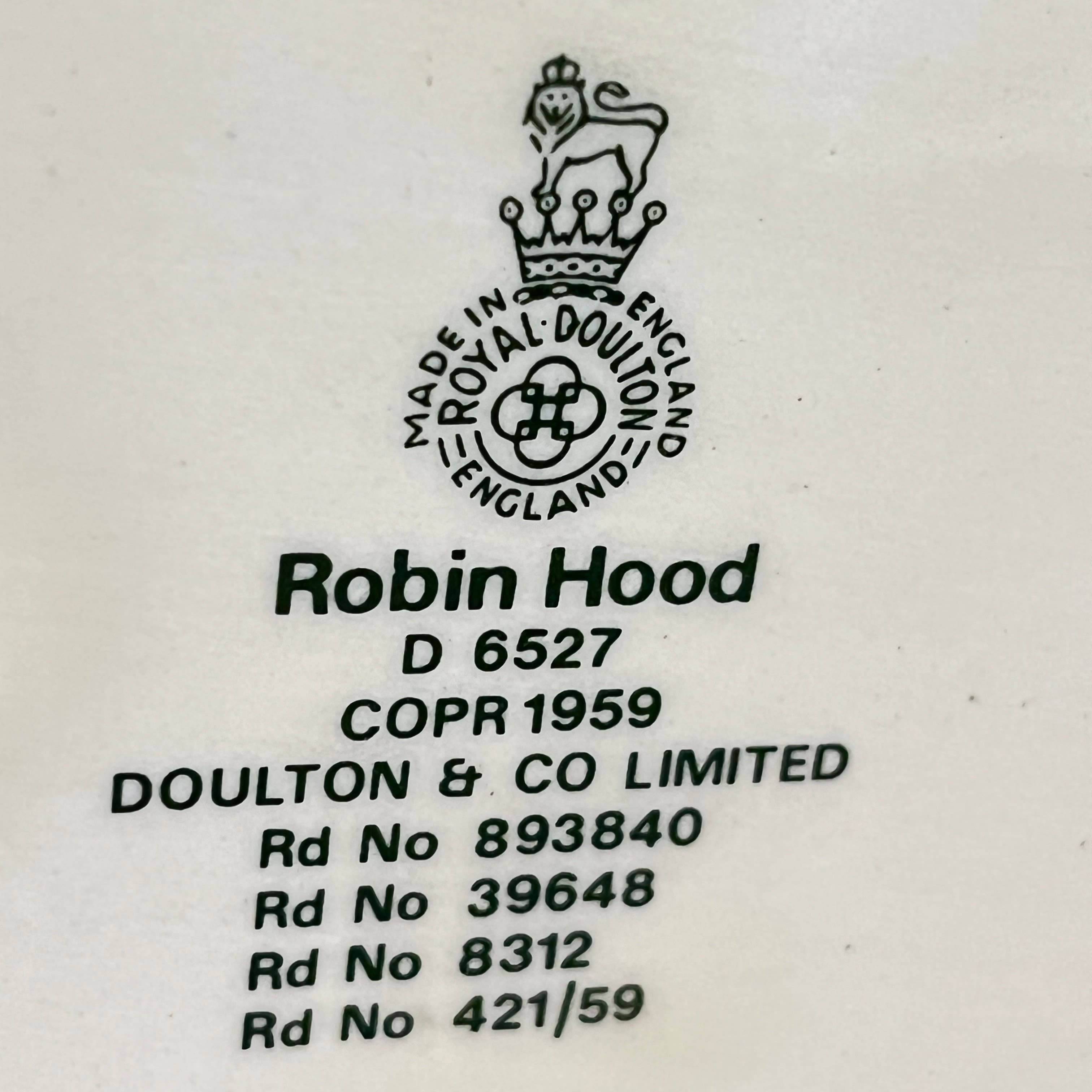 Royal Doulton Robinhood Toby Mug - Regular - Thumbnail 7