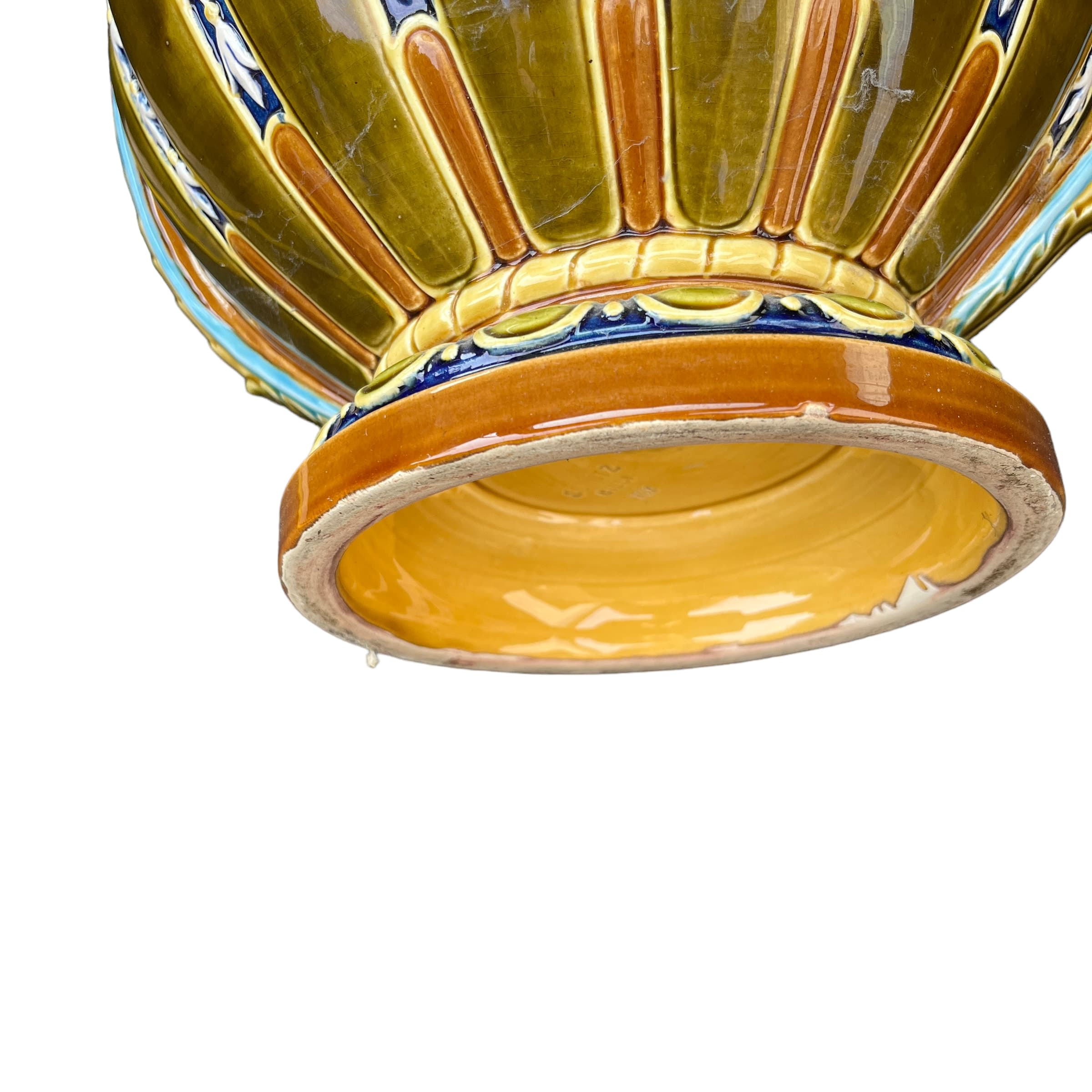 Continental late 19th century Majolica Jardiniere - Regular - Thumbnail 3