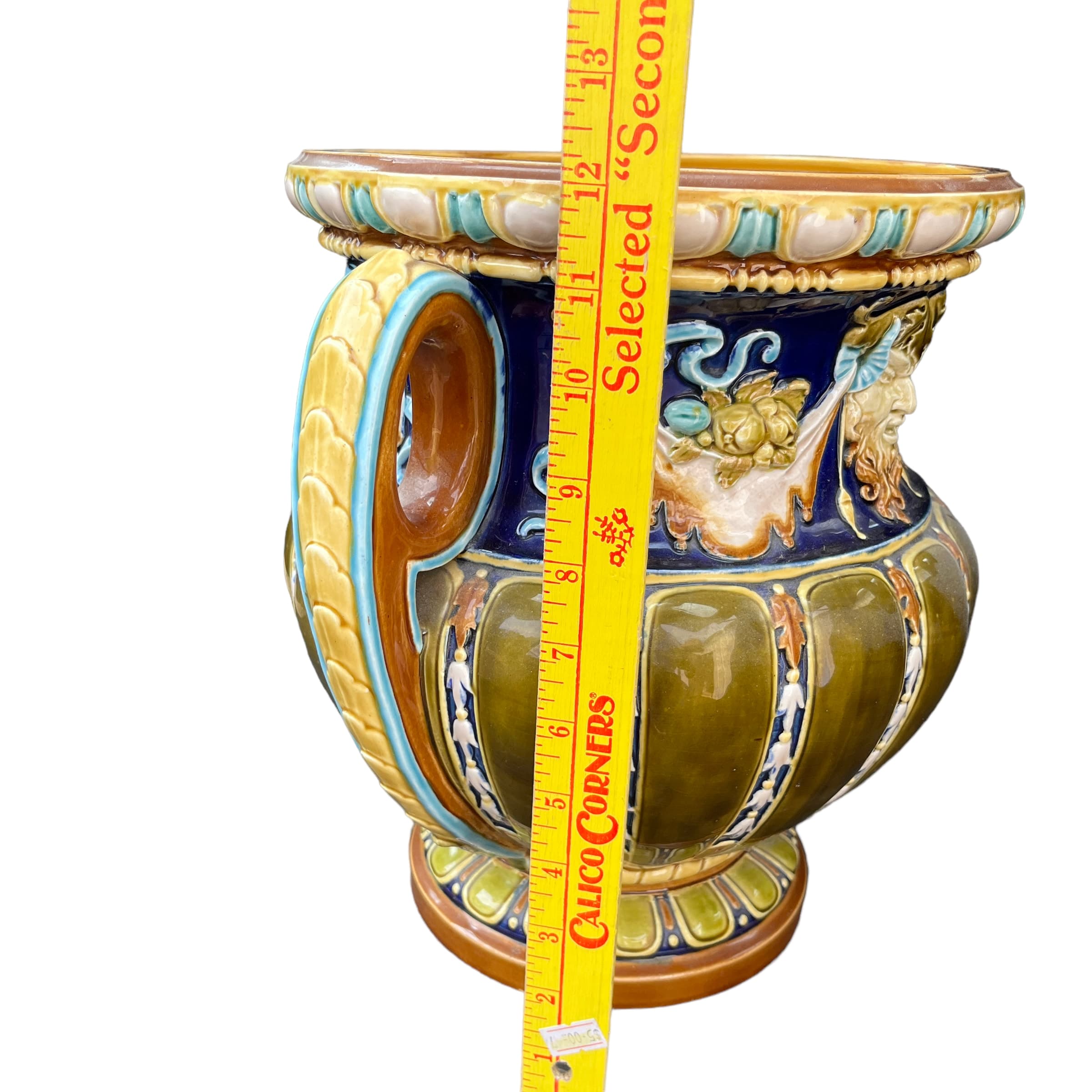 Continental late 19th century Majolica Jardiniere - Regular - Thumbnail 8