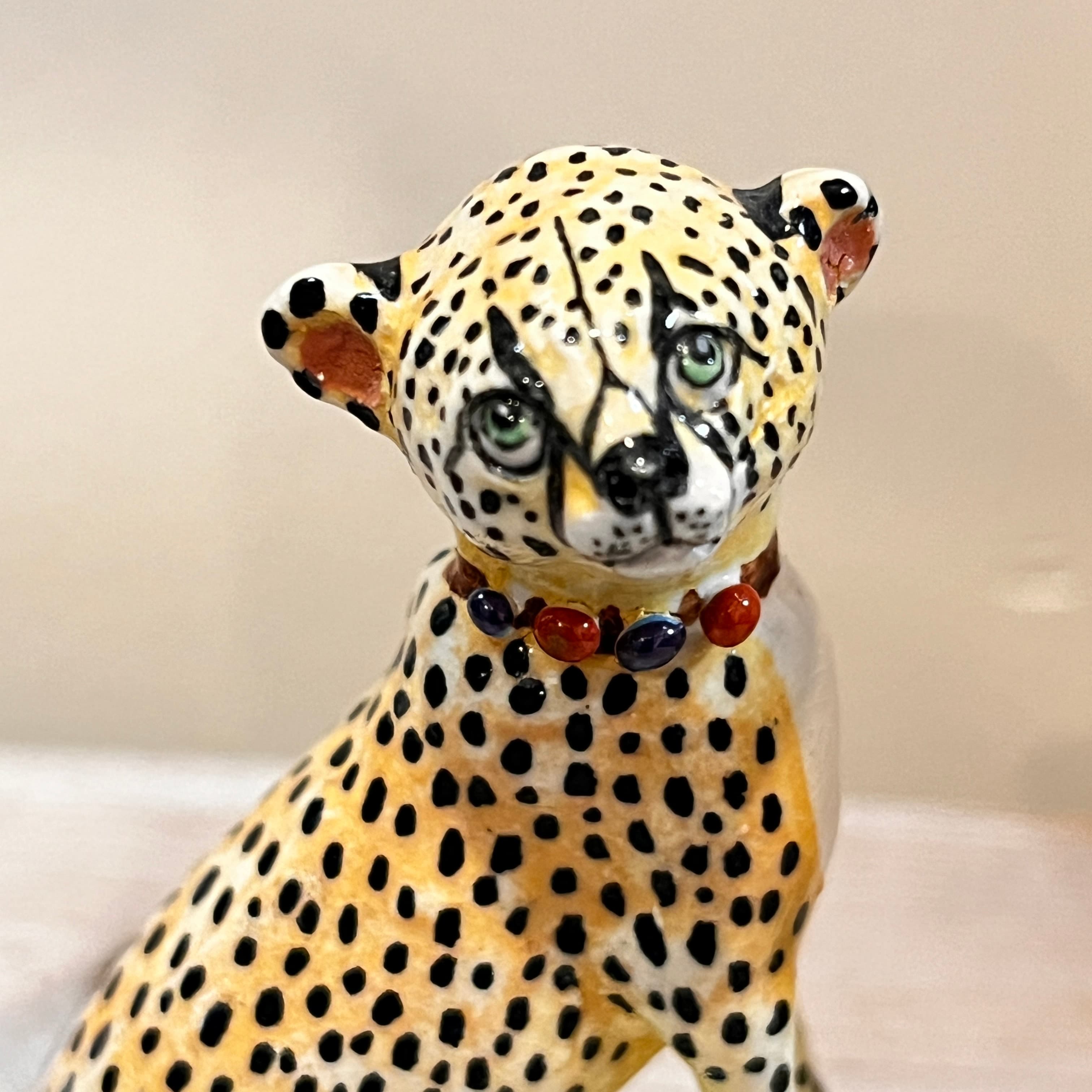 Basil Matthews Cheetah Figurines, Signed Pair — Mid-Century - Regular - Thumbnail 2