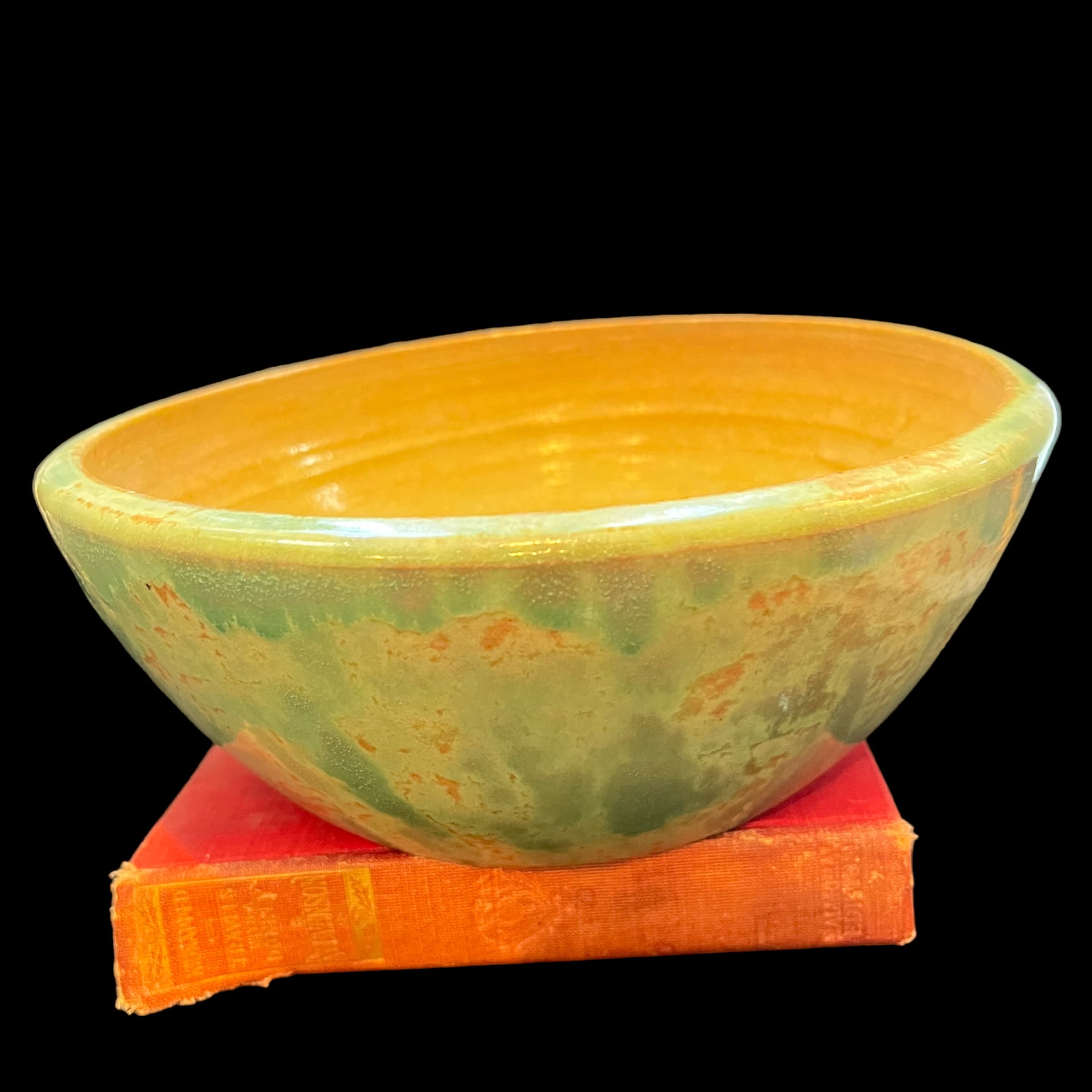 Beautiful Green Glaze Pottery Bowl - Regular - Thumbnail 4